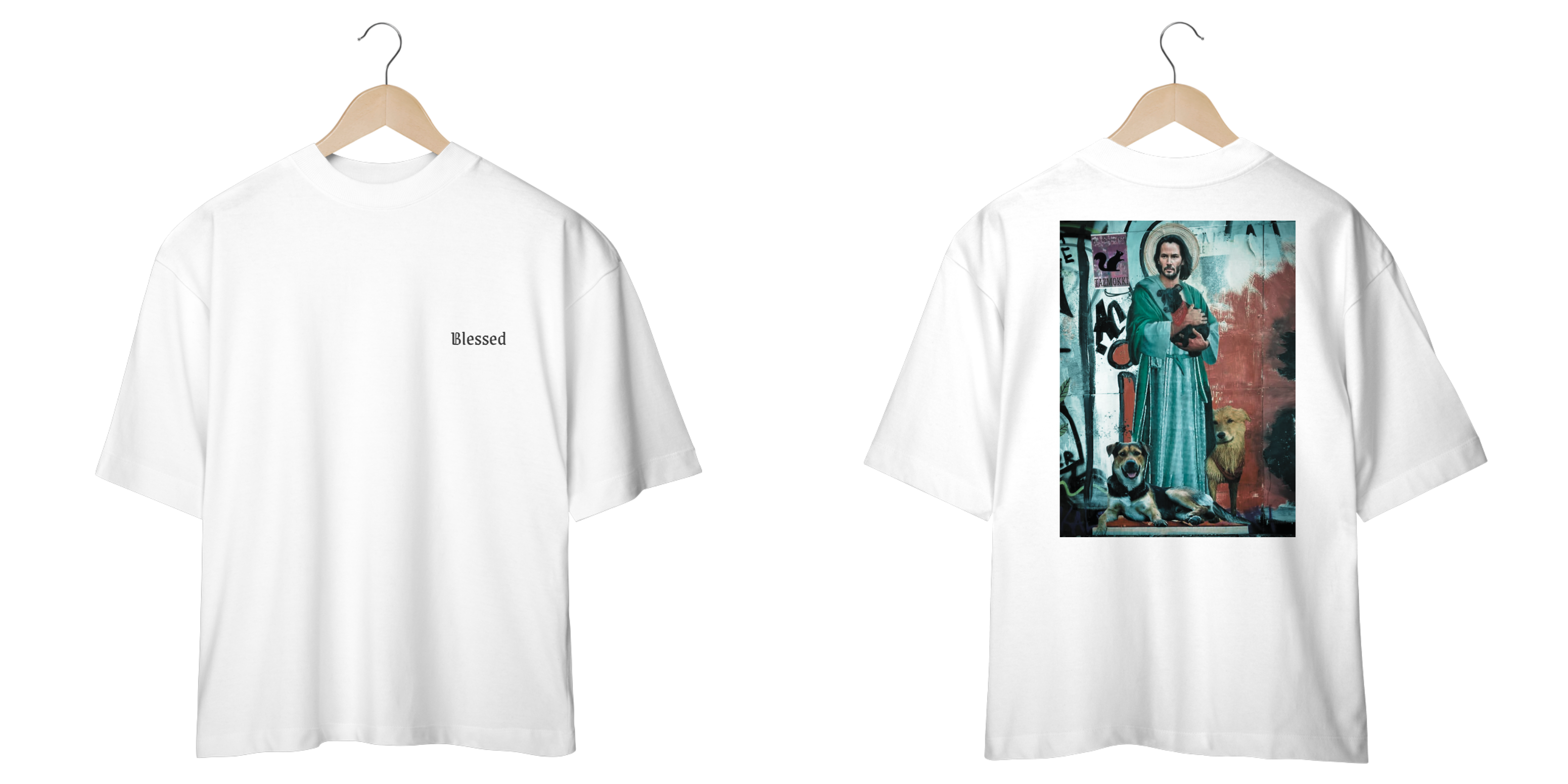 Camiseta Oversized Blessed Saint John