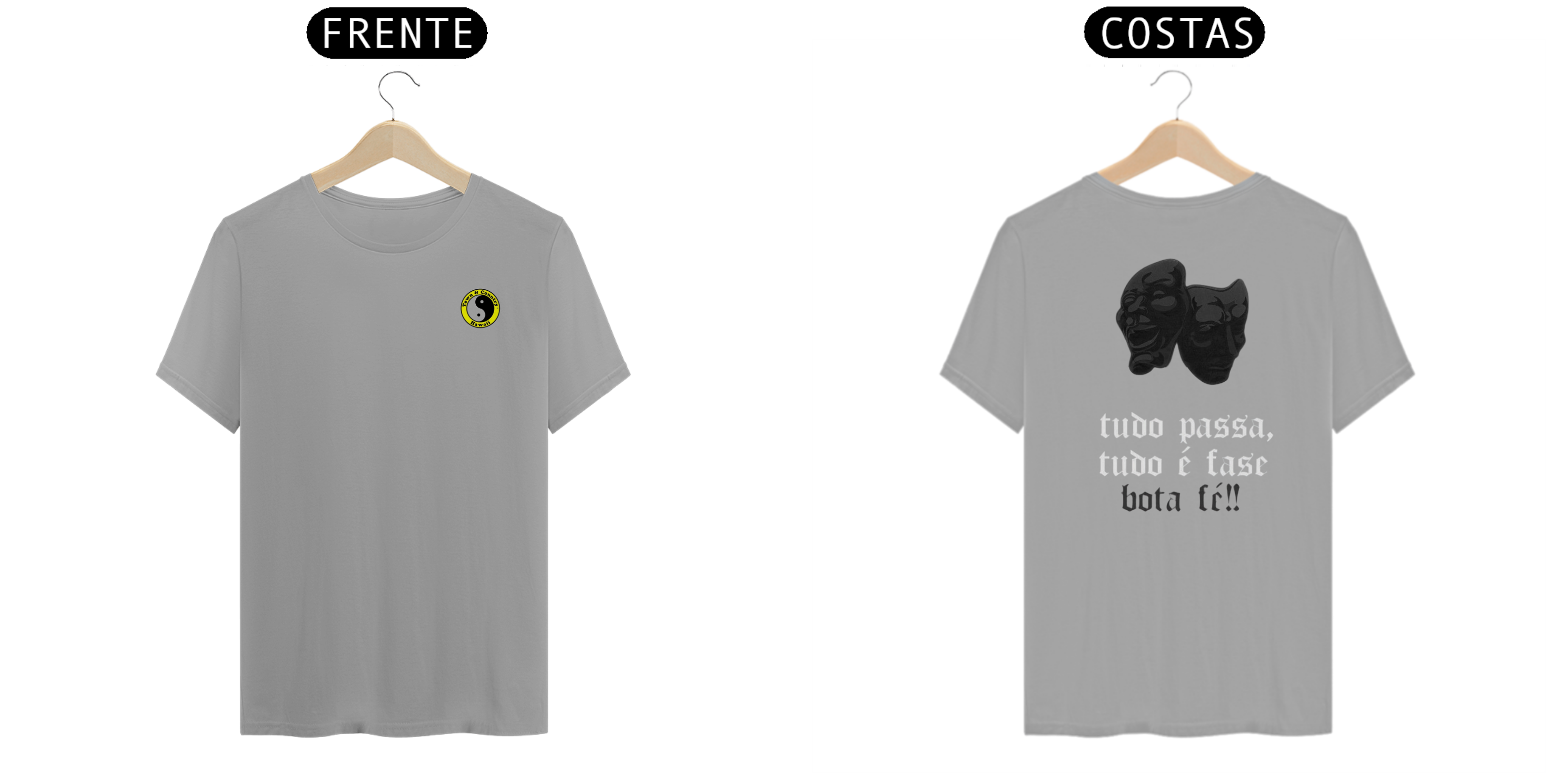 Camiseta Town & Country [Frases, Chora Agora Ri Depois]