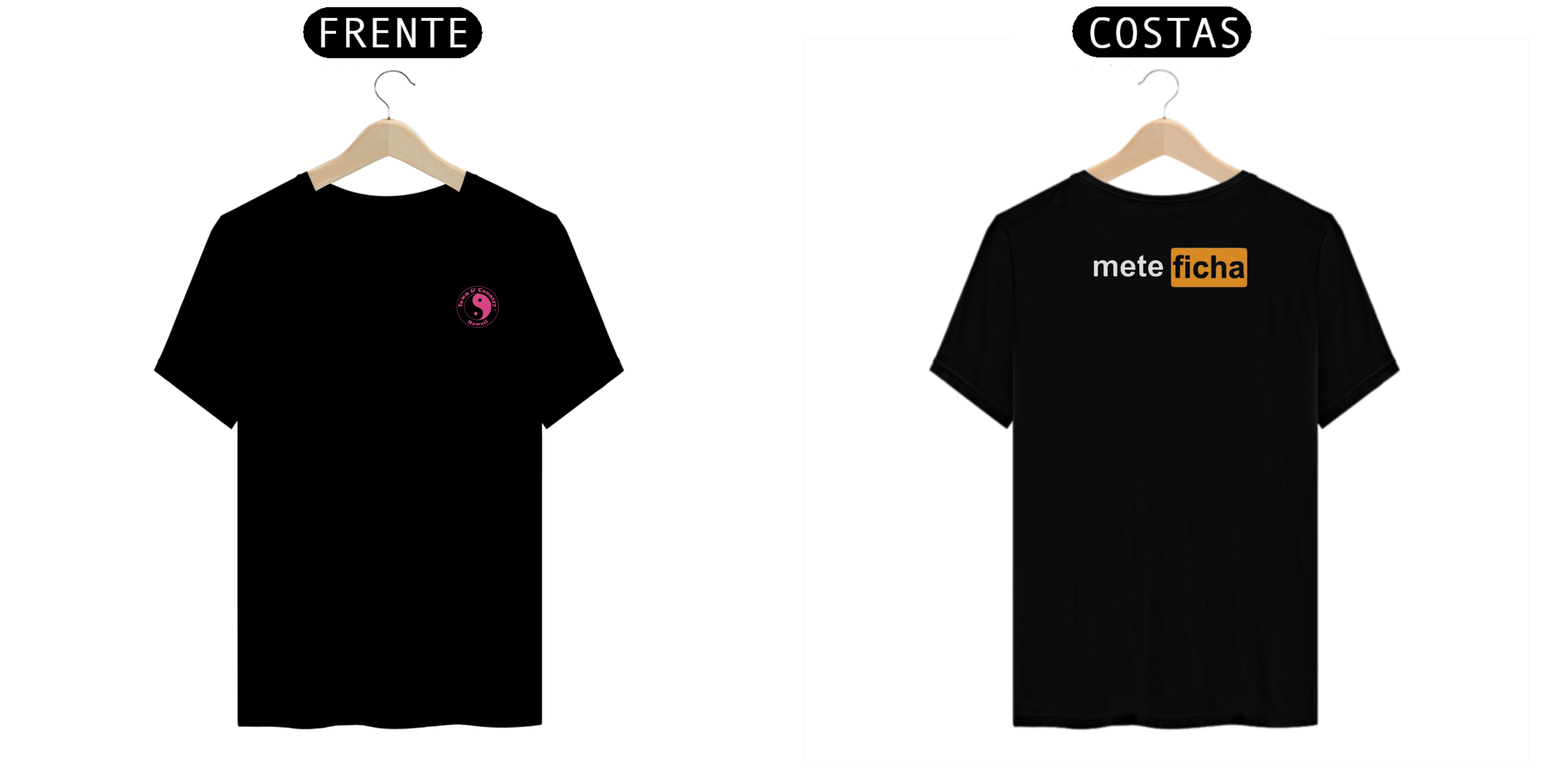 Nome do produto: Camiseta Town & Country [Frases Hub] Mete Ficha