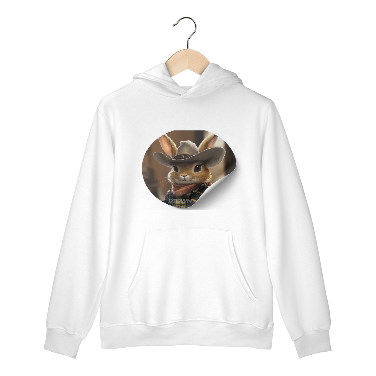 Moletom Canguru Cowboy Rabbit