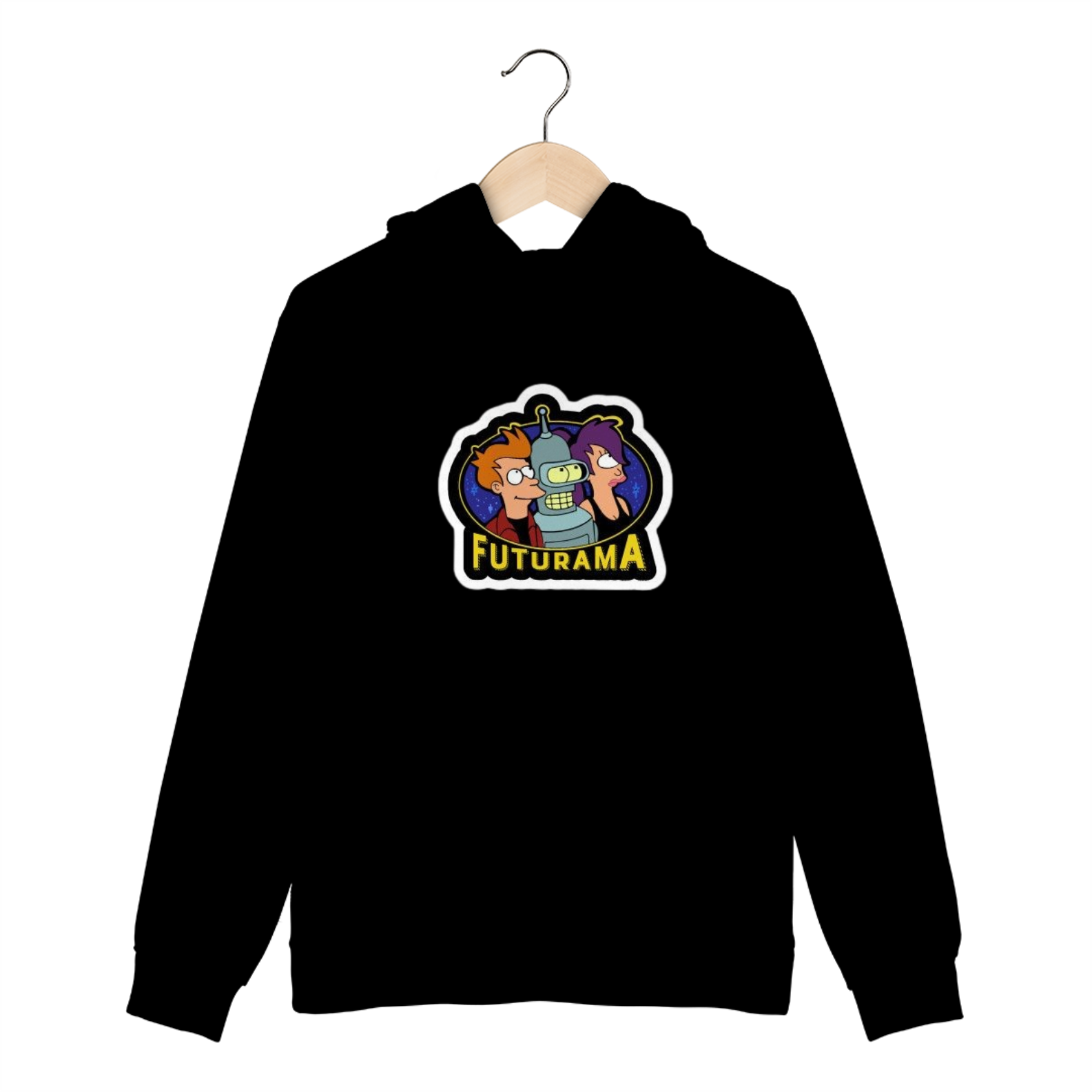 Tripulação Futurista Moletom Canguru 