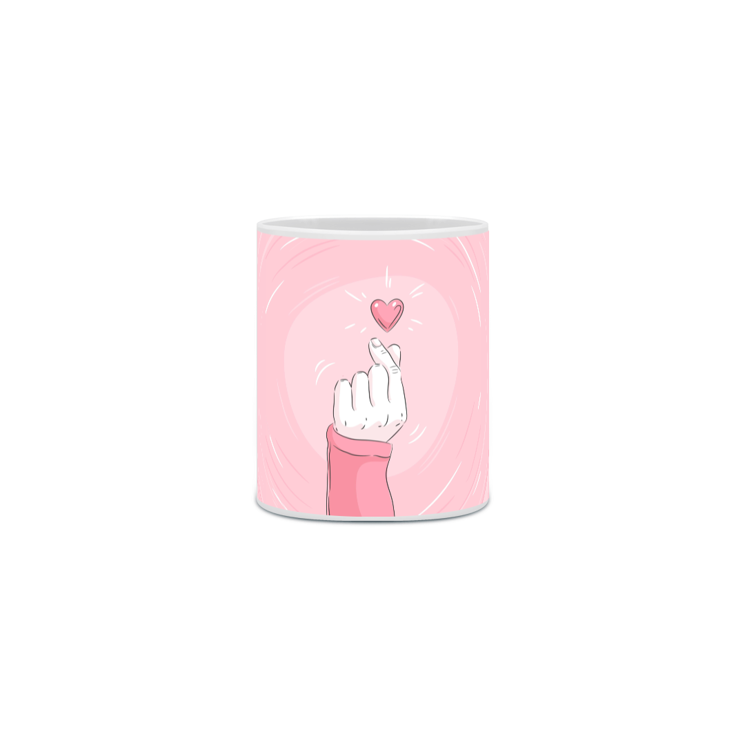 Caneca saranghae - rosa