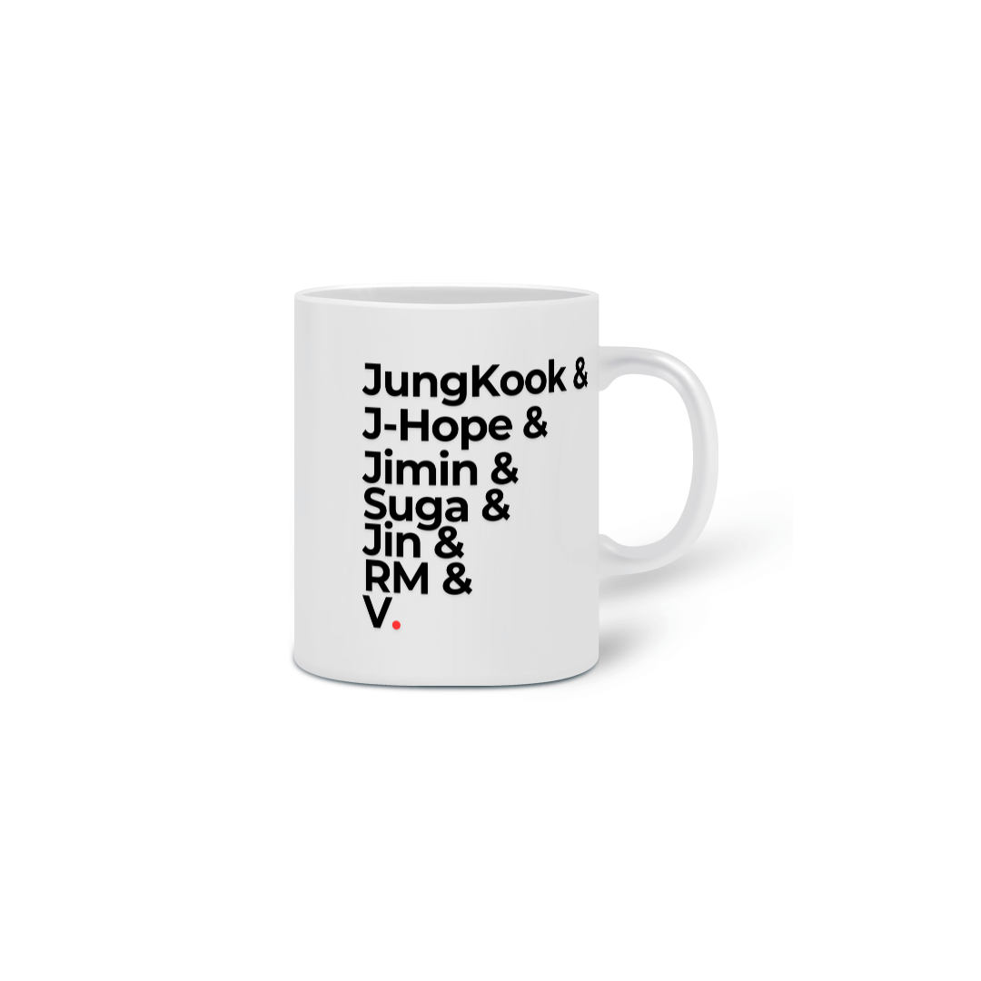 Caneca- Bts integrantes