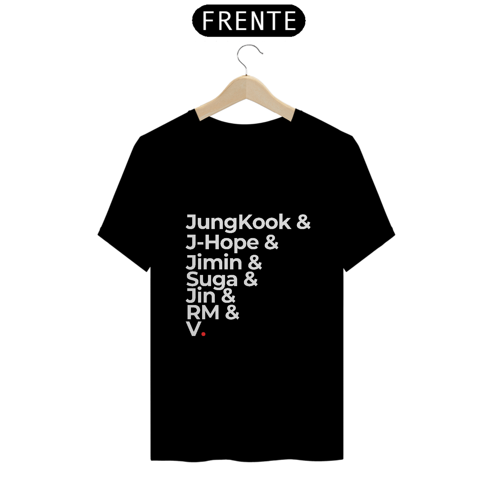 Camiseta- Bts integrantes