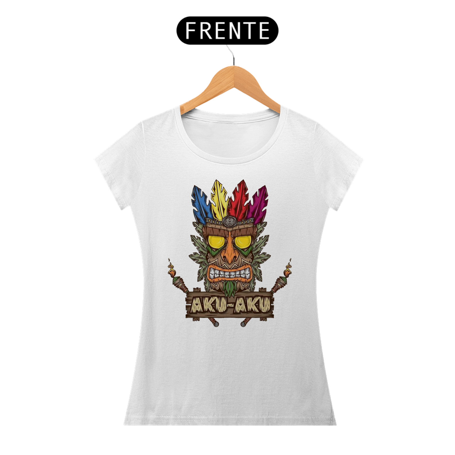 Camiseta feminina Aku aku