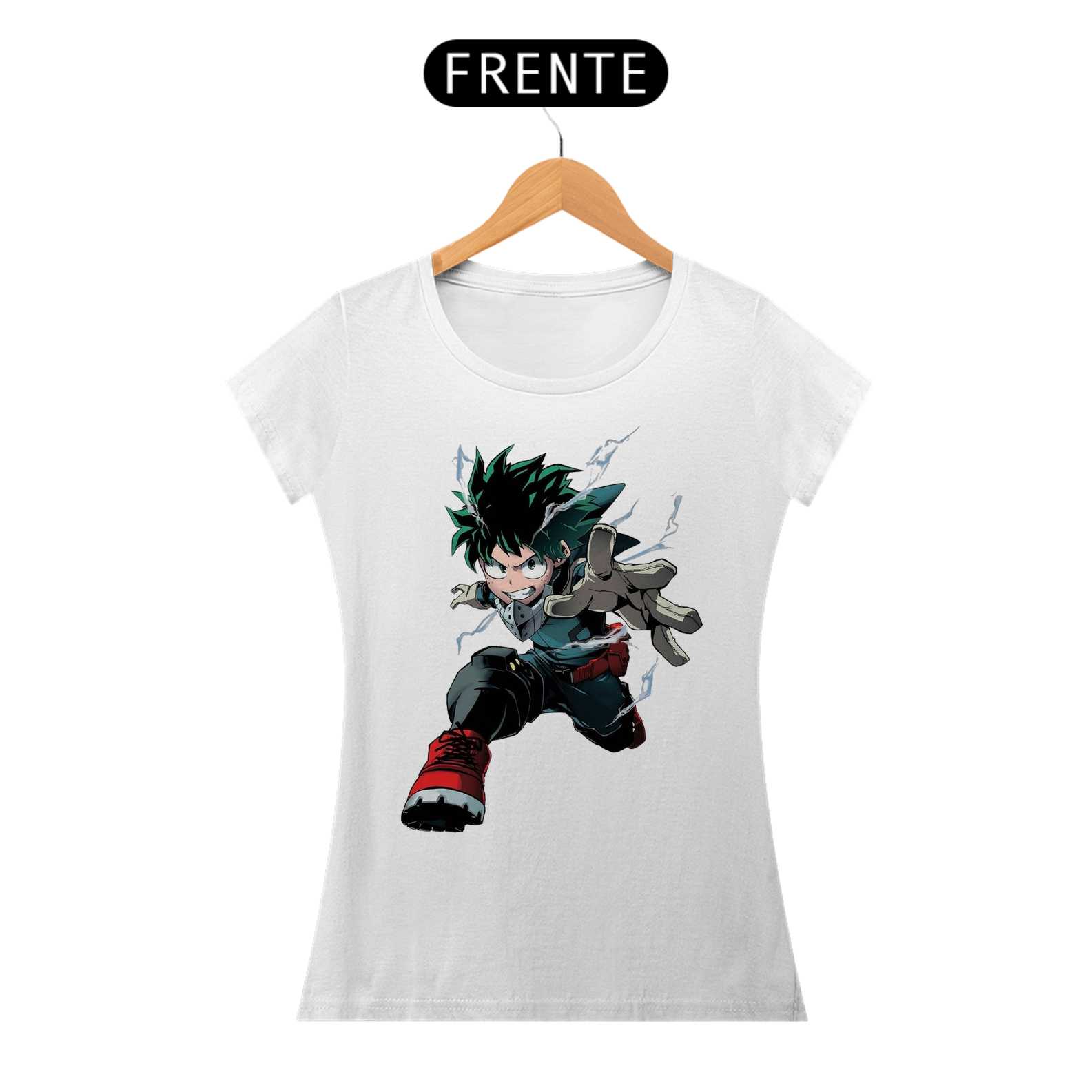 Camiseta feminina Izuku Midoriya