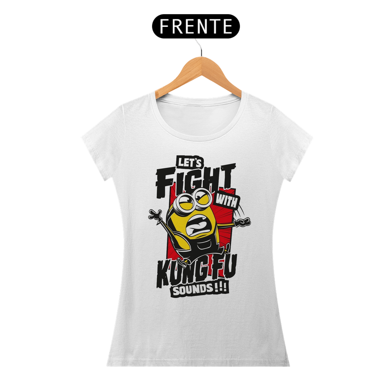 Camiseta feminina Fight kung fu - Minions