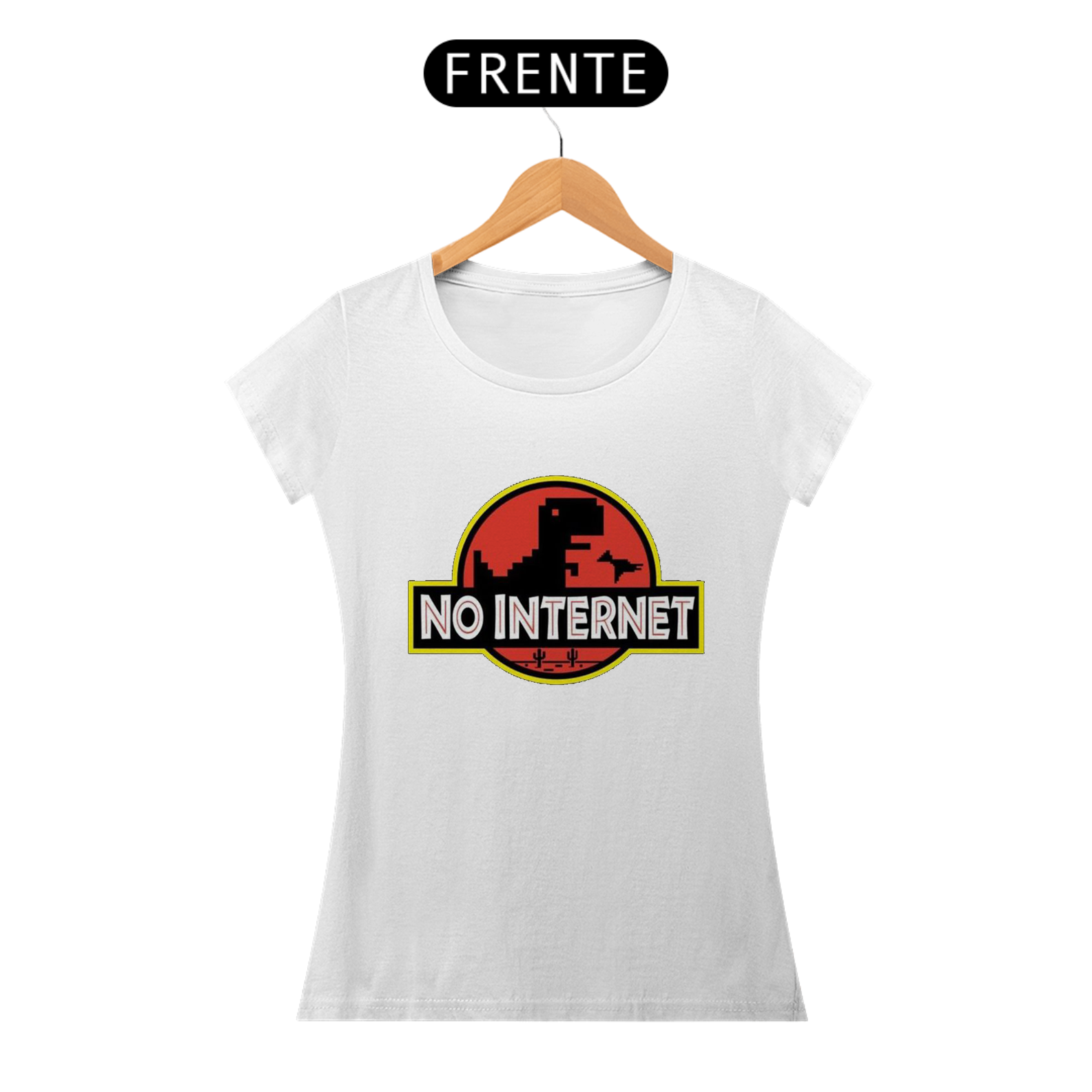 Camiseta feminina No internet