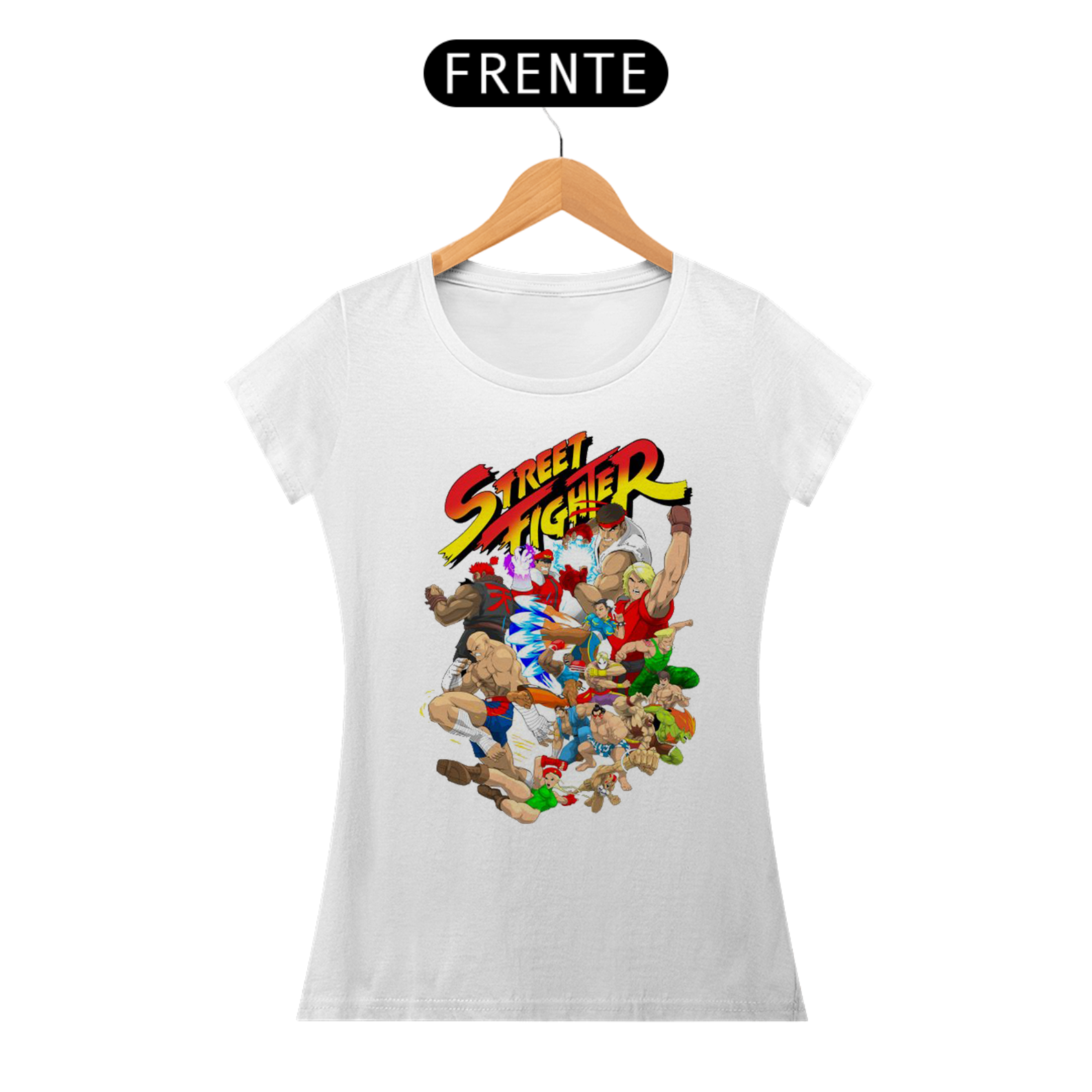 Camiseta feminina Street fighter