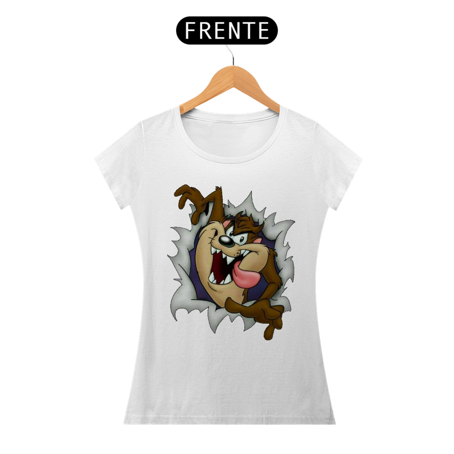 Camiseta feminina Taz Mania