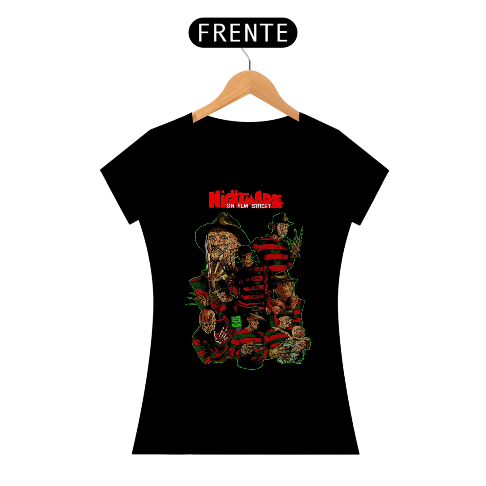 Camiseta feminina Freddy Krueger