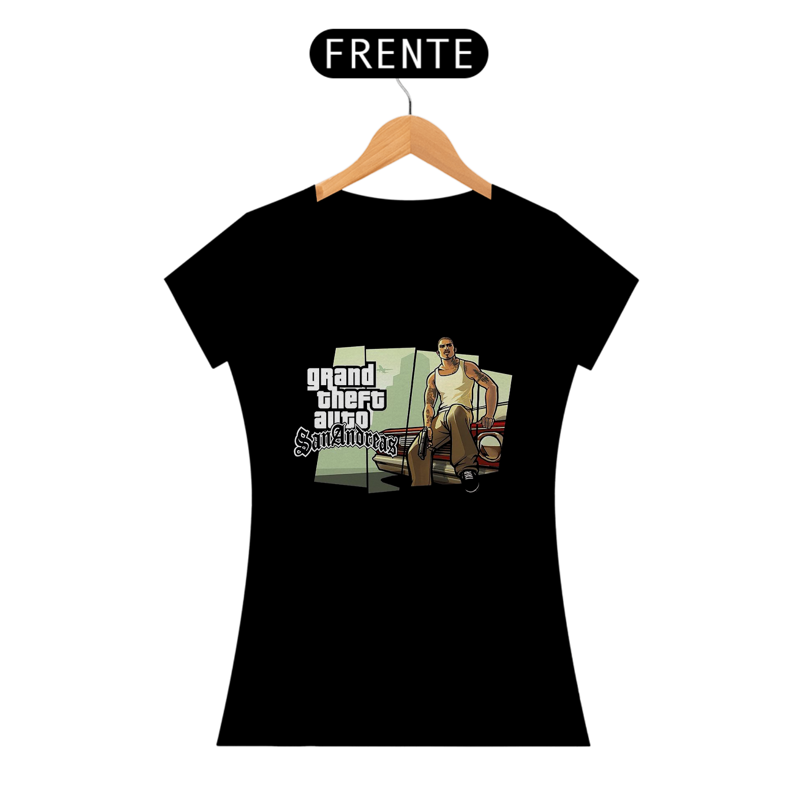 Camiseta feminina GTA San andreas