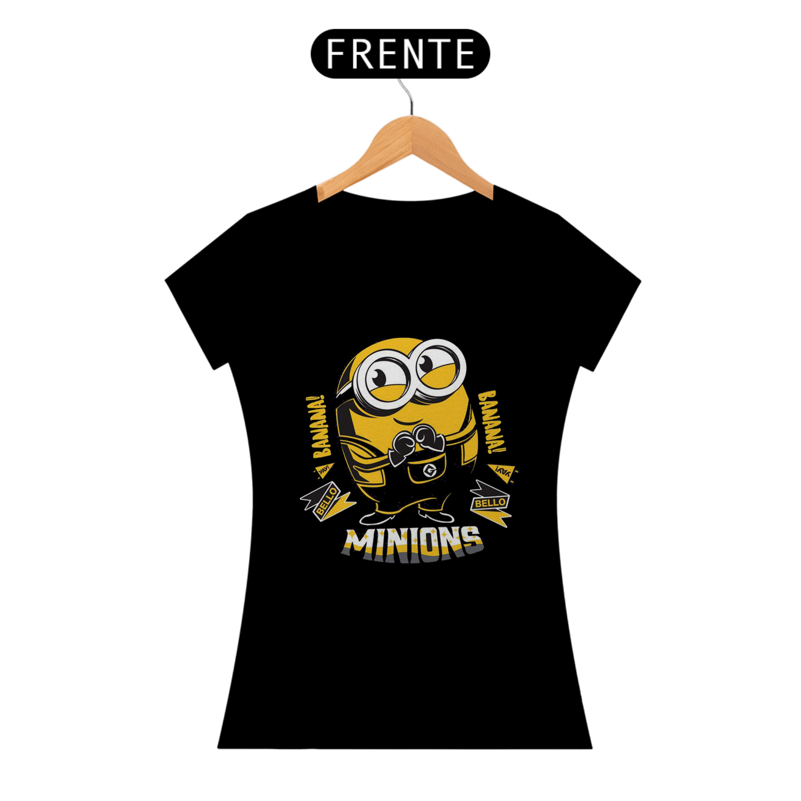 Camiseta feminina Minions banana
