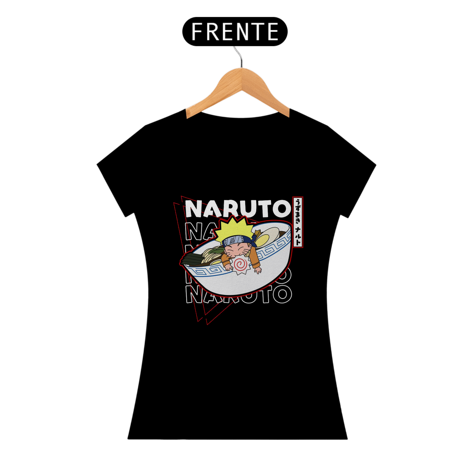 Camiseta feminina Naruto