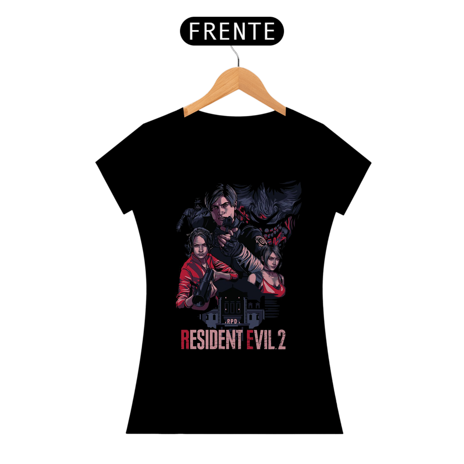 Camiseta feminina Resident evil. 2