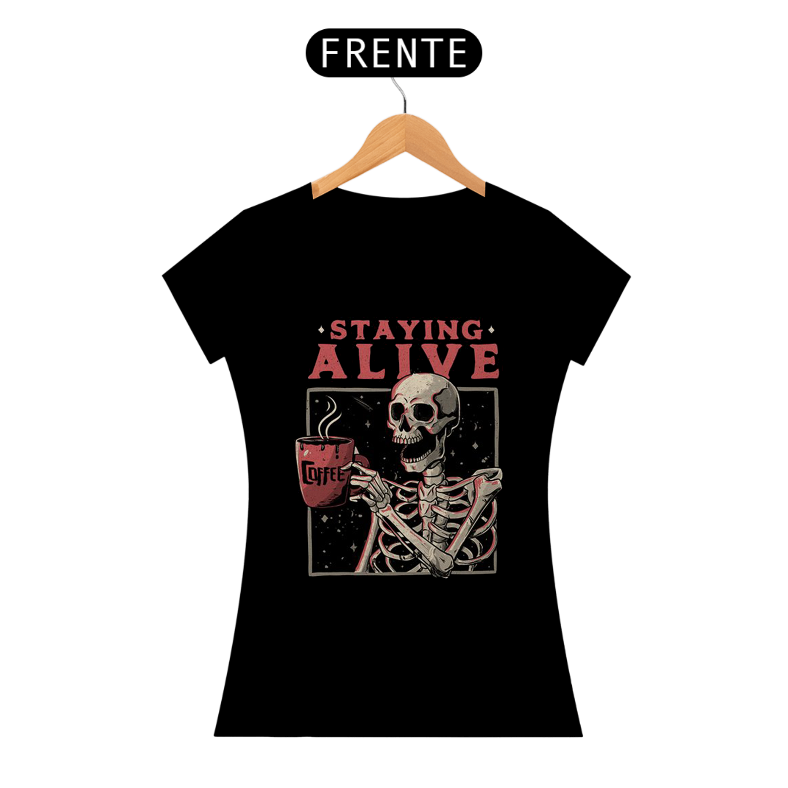 Camiseta feminina Staying alive