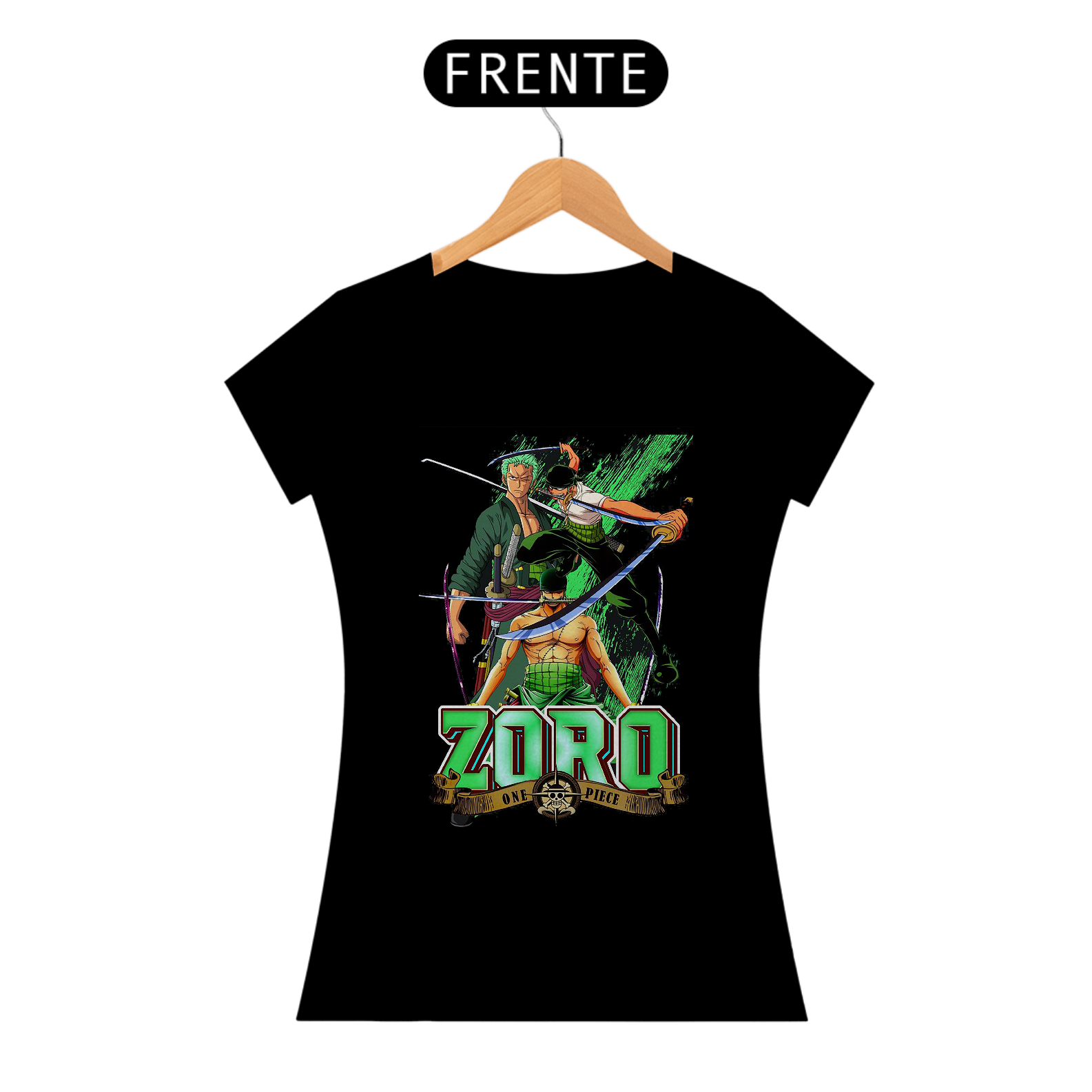 Camiseta feminina One piece - Zoro