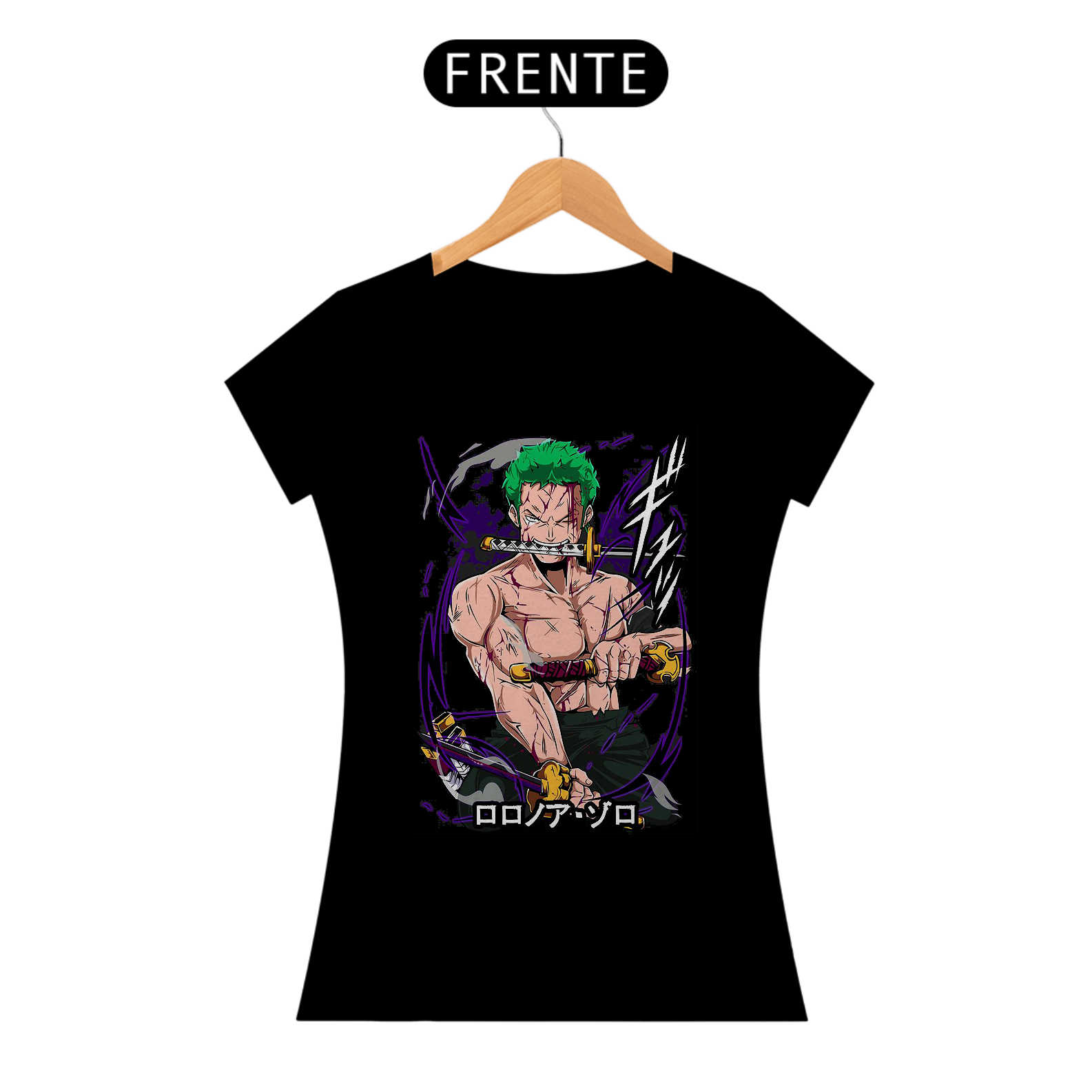 Camiseta feminina One piece - Zoro