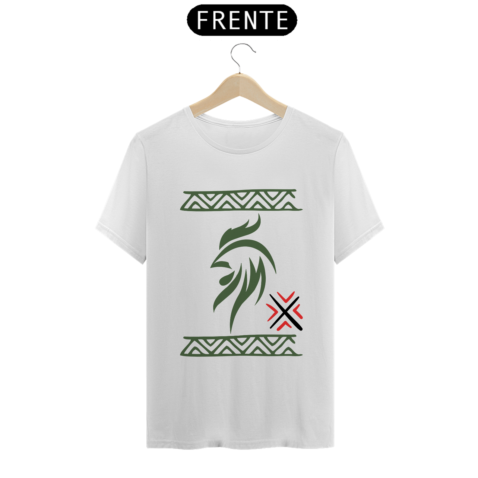 Camiseta Grafismo Indígena Galo Carijó