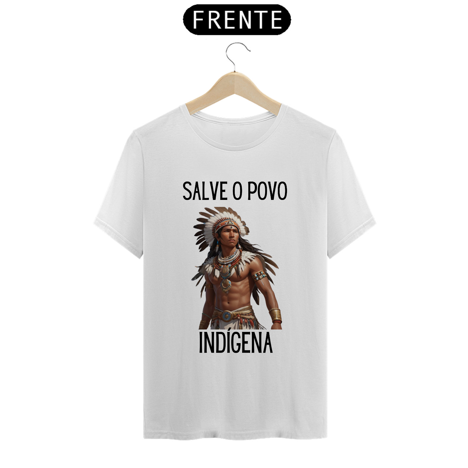 Camiseta Xamânica Salve o Povo Indígena