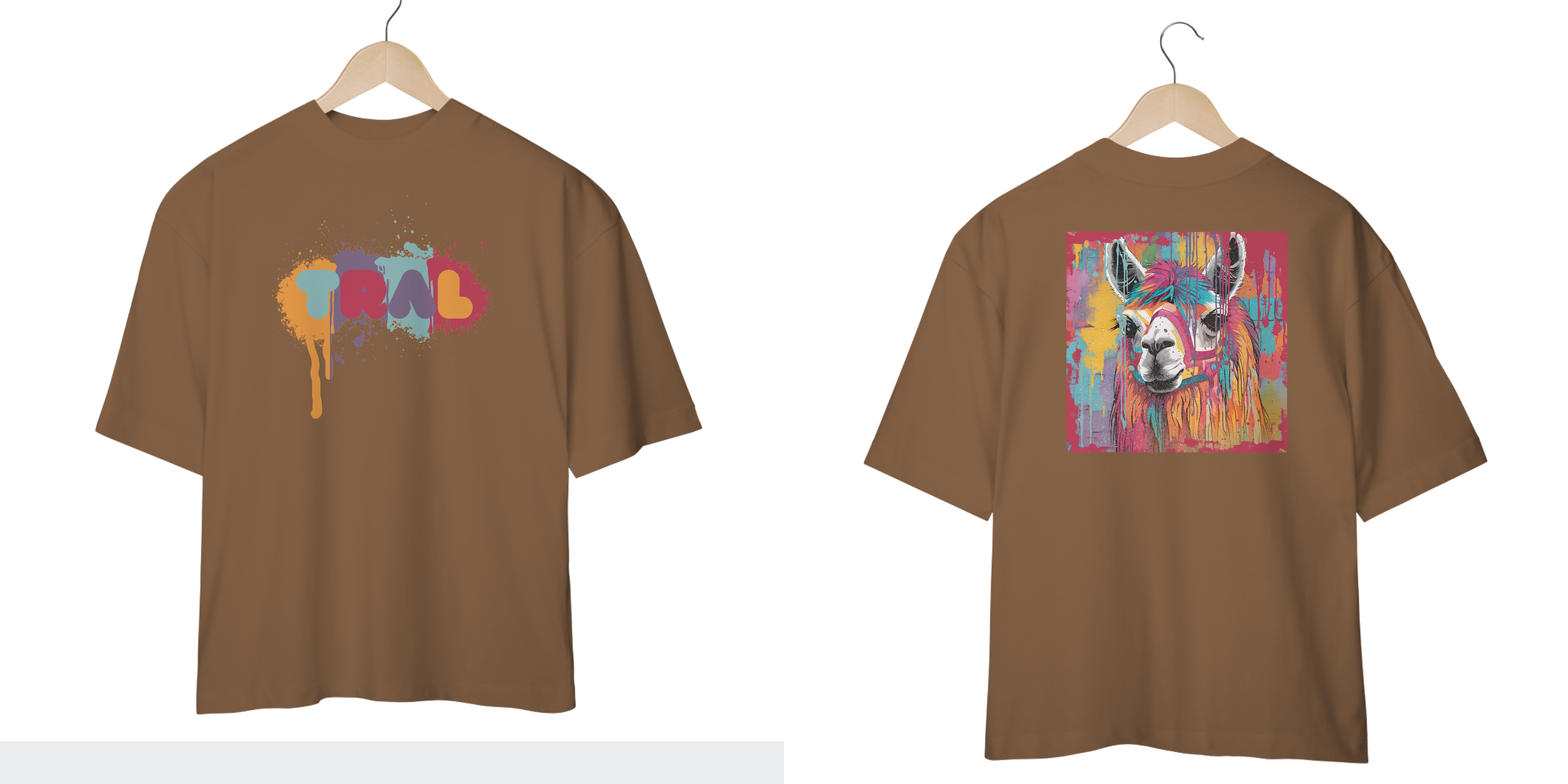 Camiseta Oversized TRAL Lhama