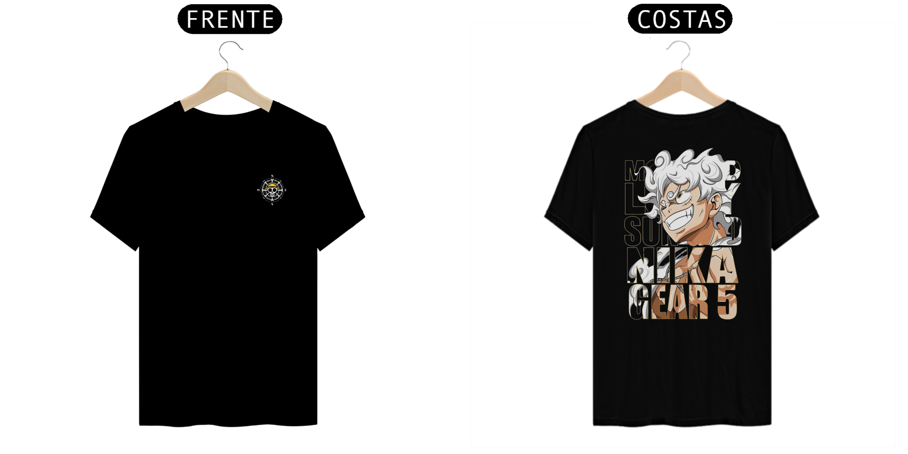 Camiseta Luffy Gear 5 Nika Anime One Piece 