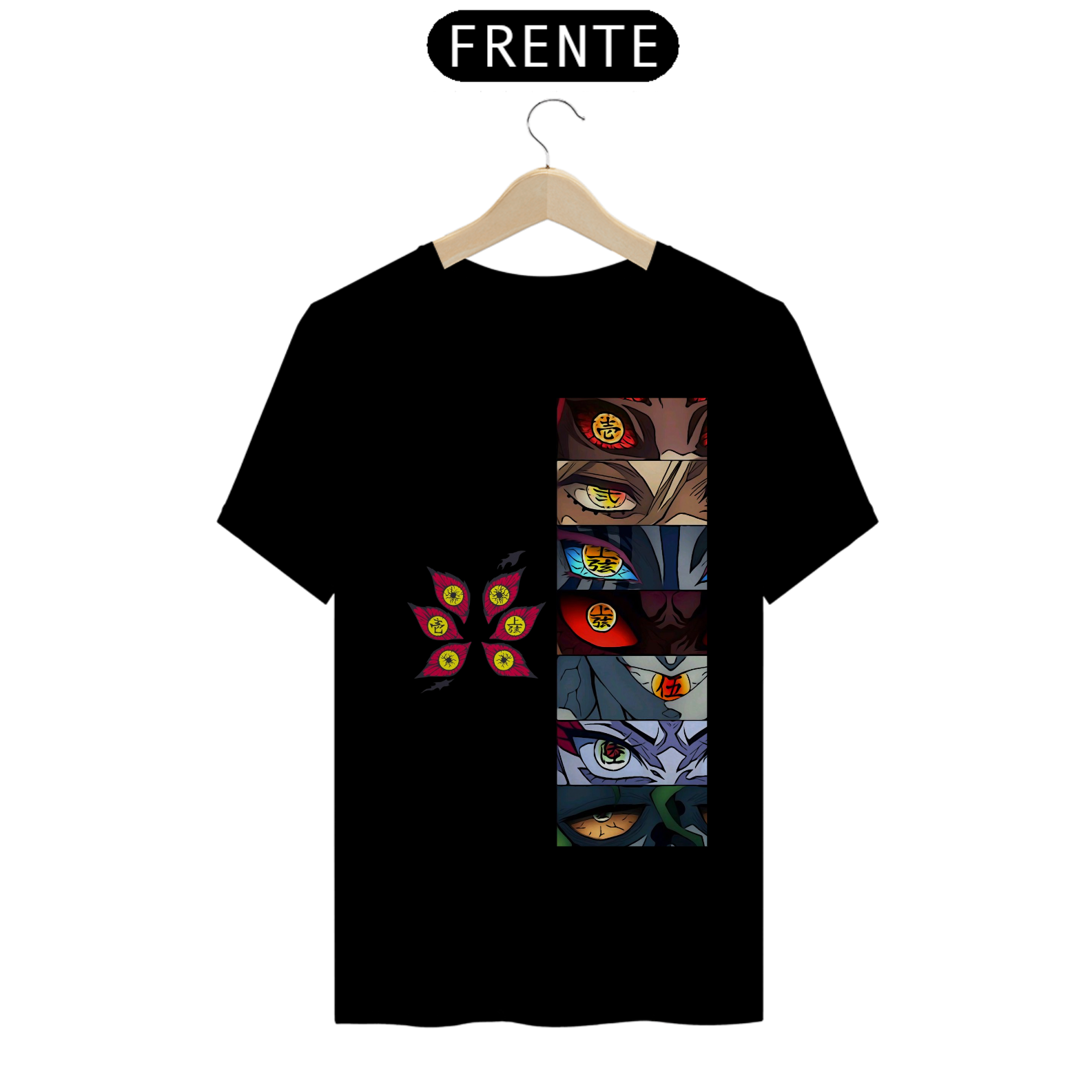 Camiseta Demon Slayer - Olhos Luas Superiores 