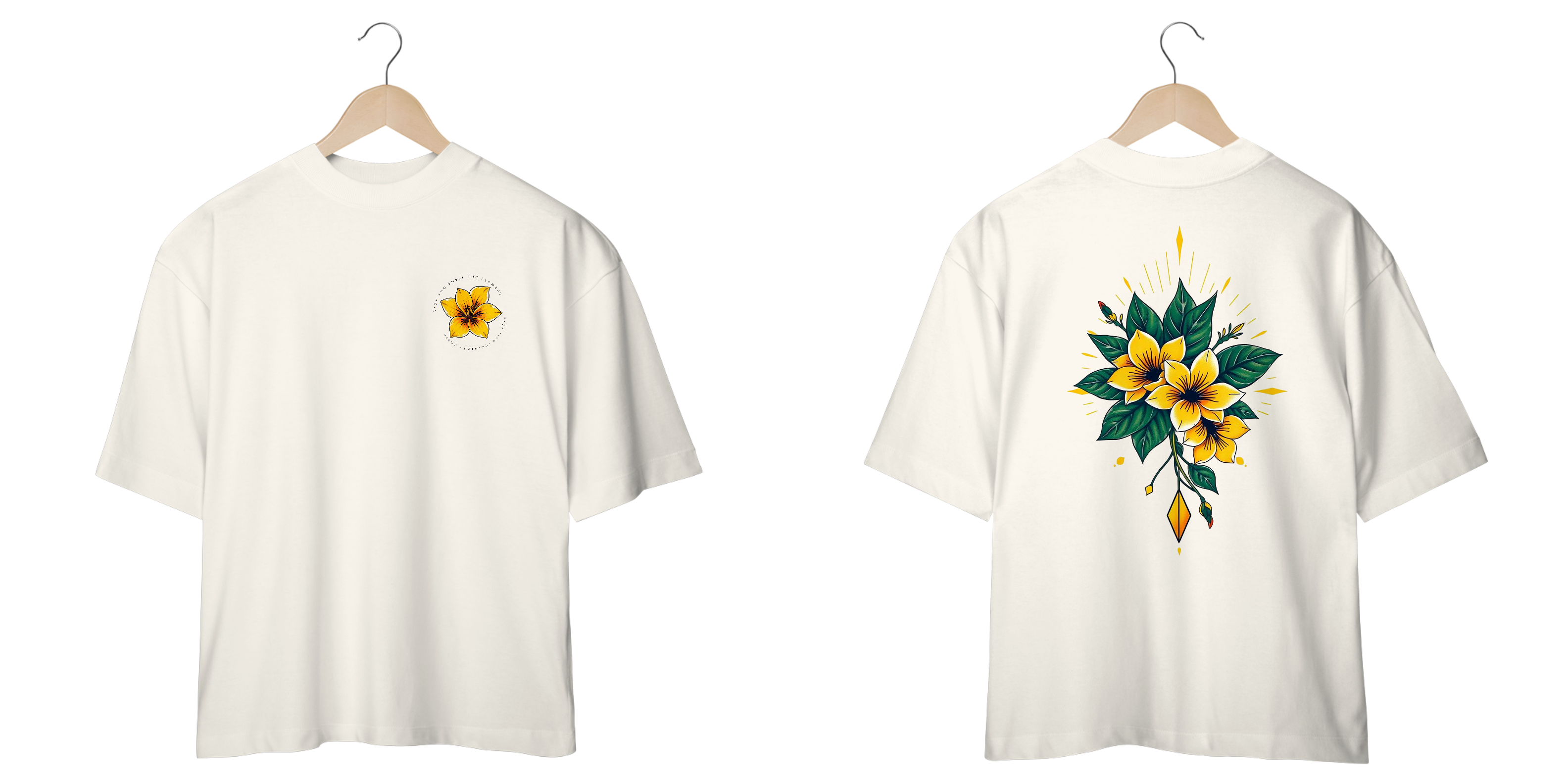 Camiseta Oversized SMELL THE FLOWERS