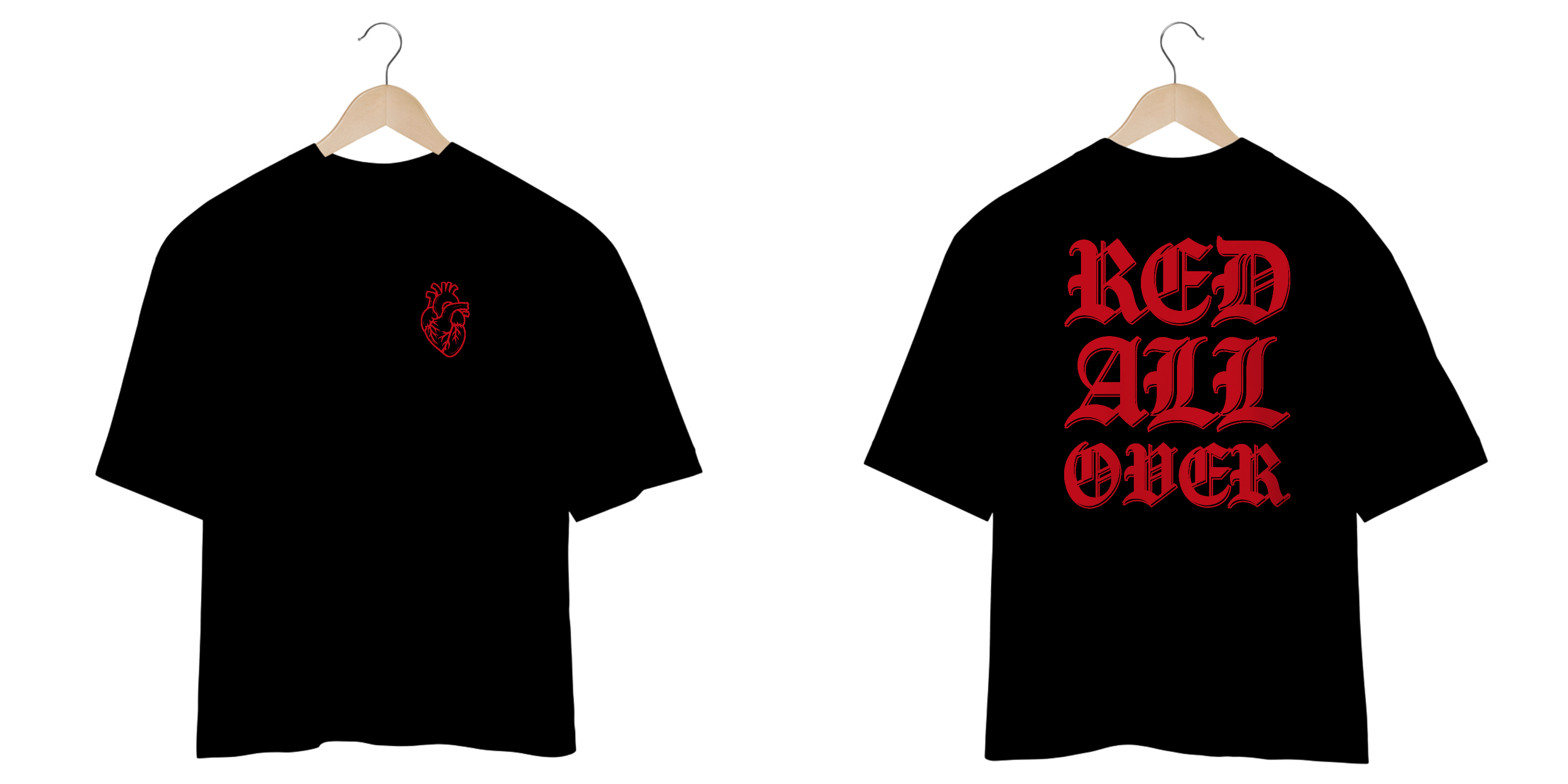 Camiseta Oversized RED ALL OVER