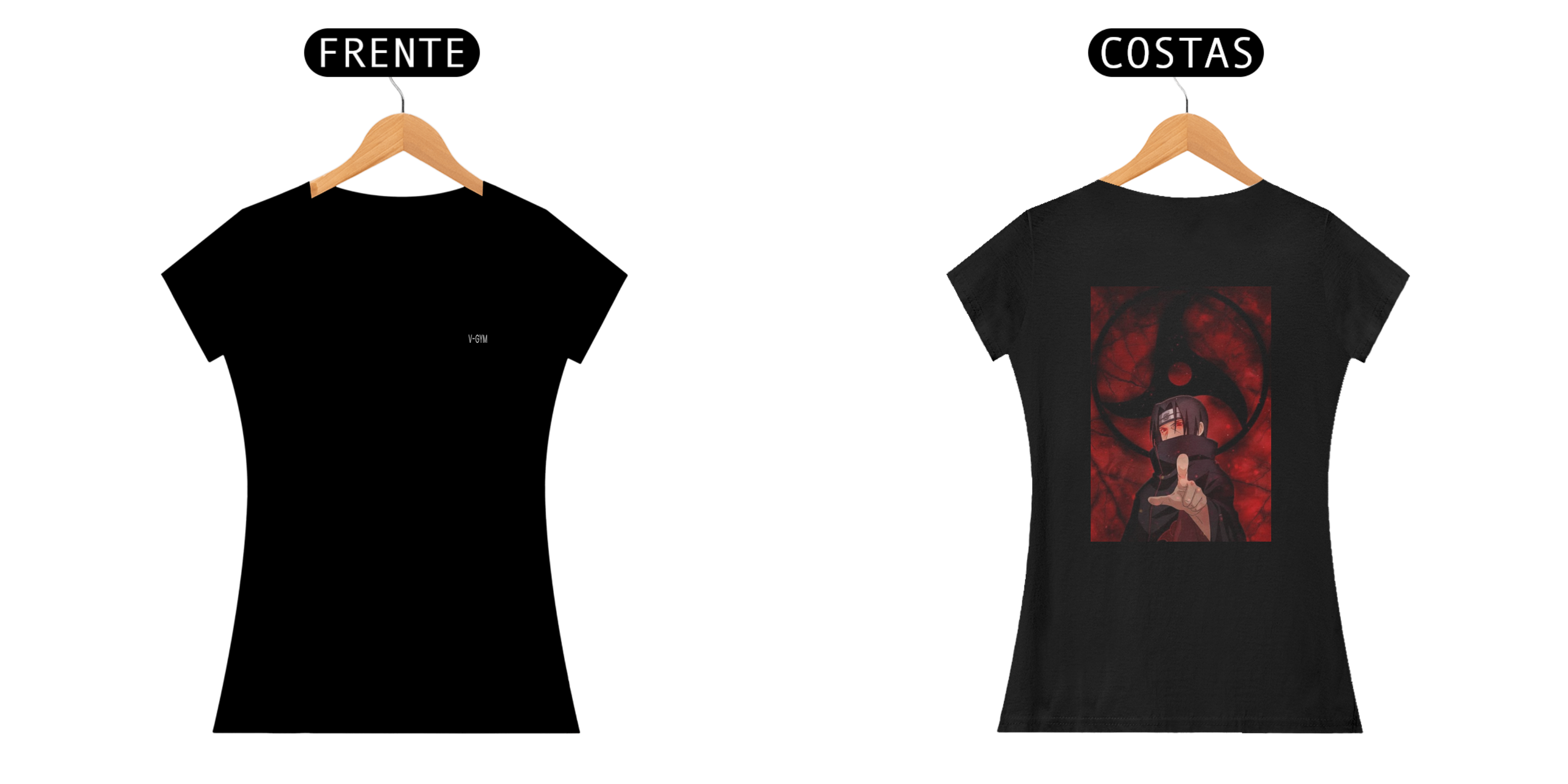 CAMISA FEMININA ANIME ITACHI