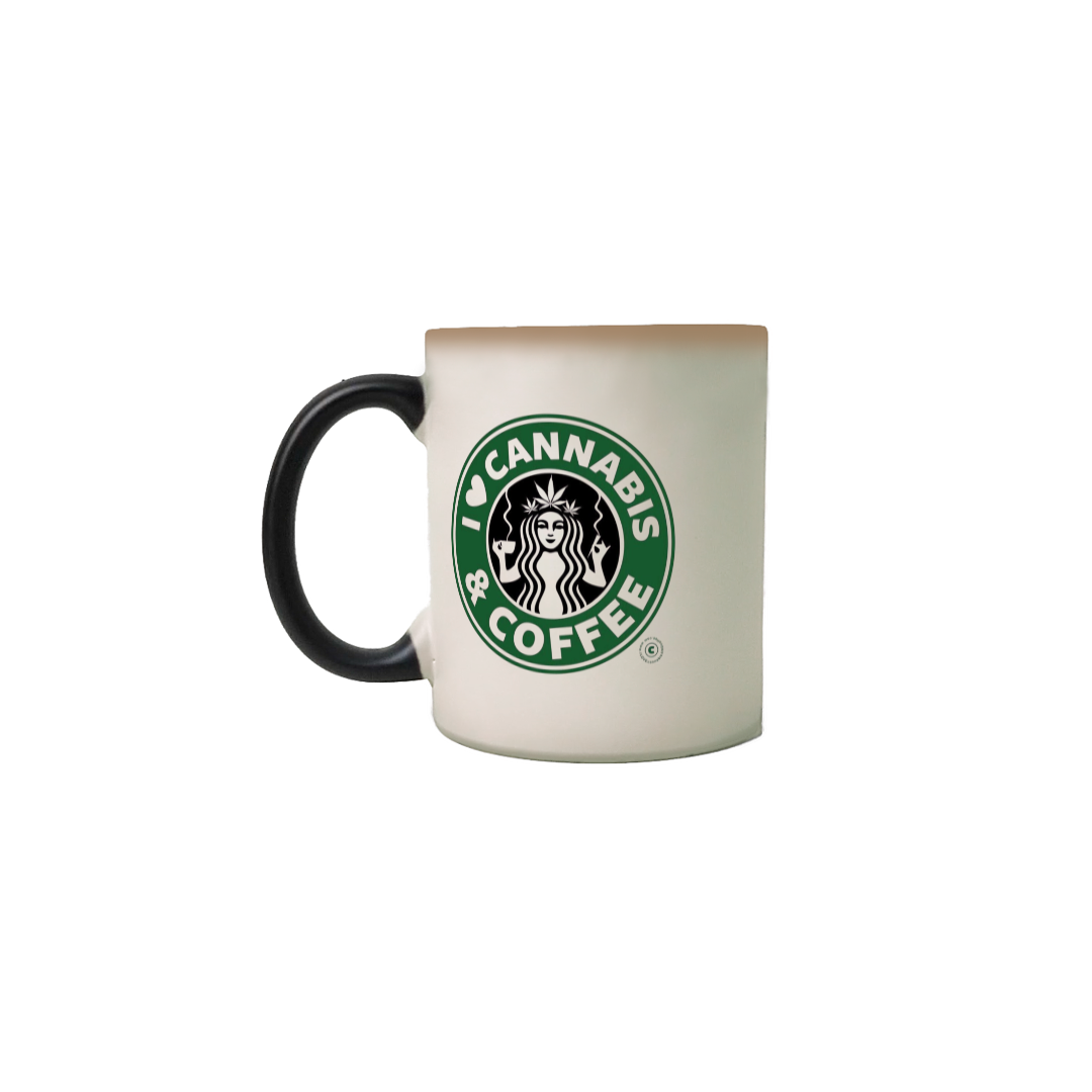 Caneca coffee e Canabis 