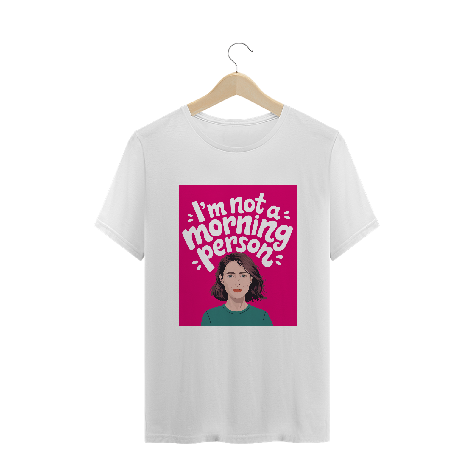 Camiseta Plus-size I'm not a morning person