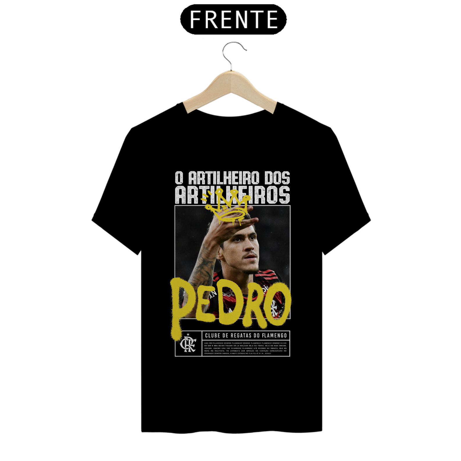 T-Shirt Pedro, O Artilheiro dos Artilheiros