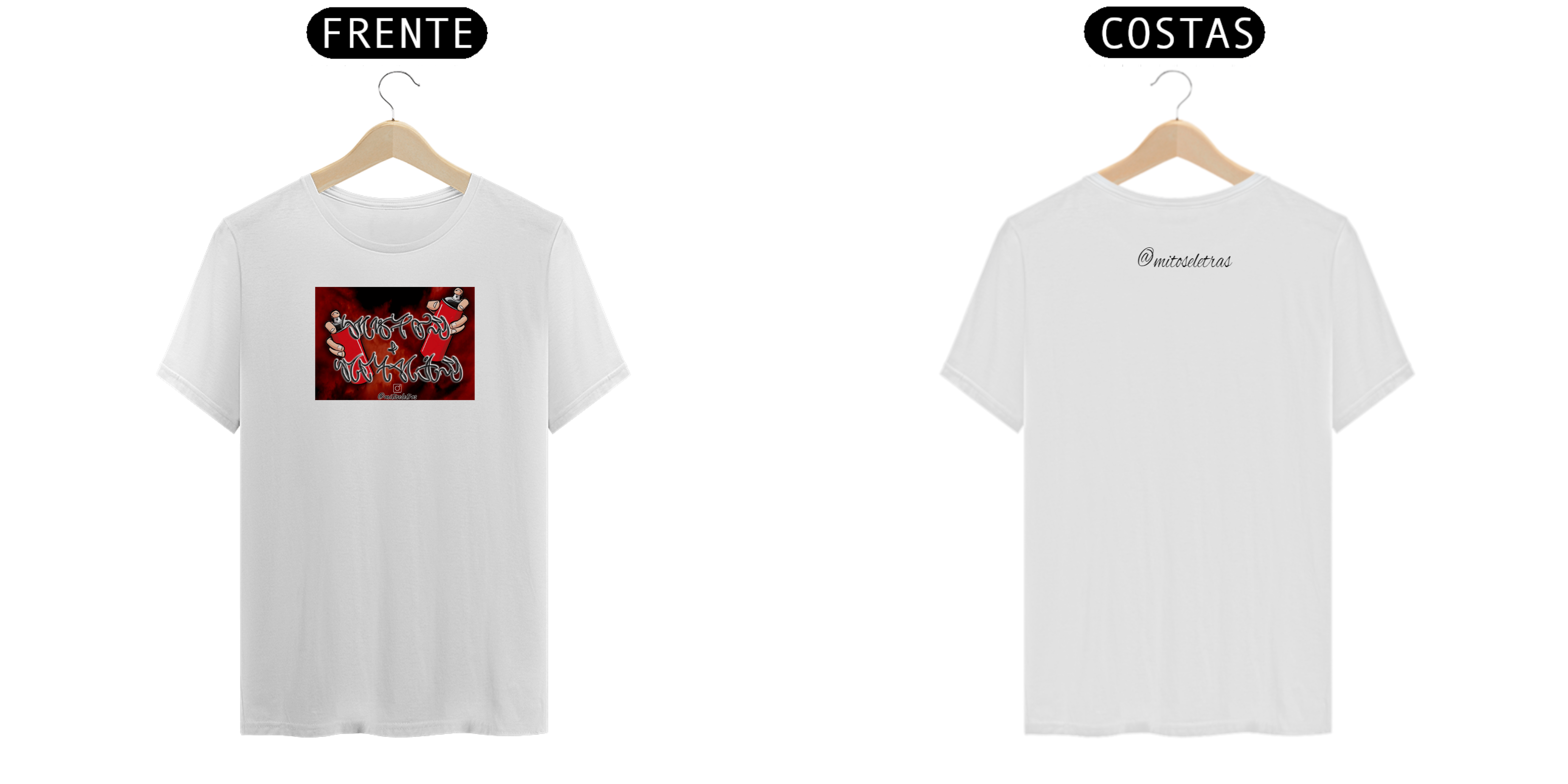 Camiseta Mitos e Letras Smoke