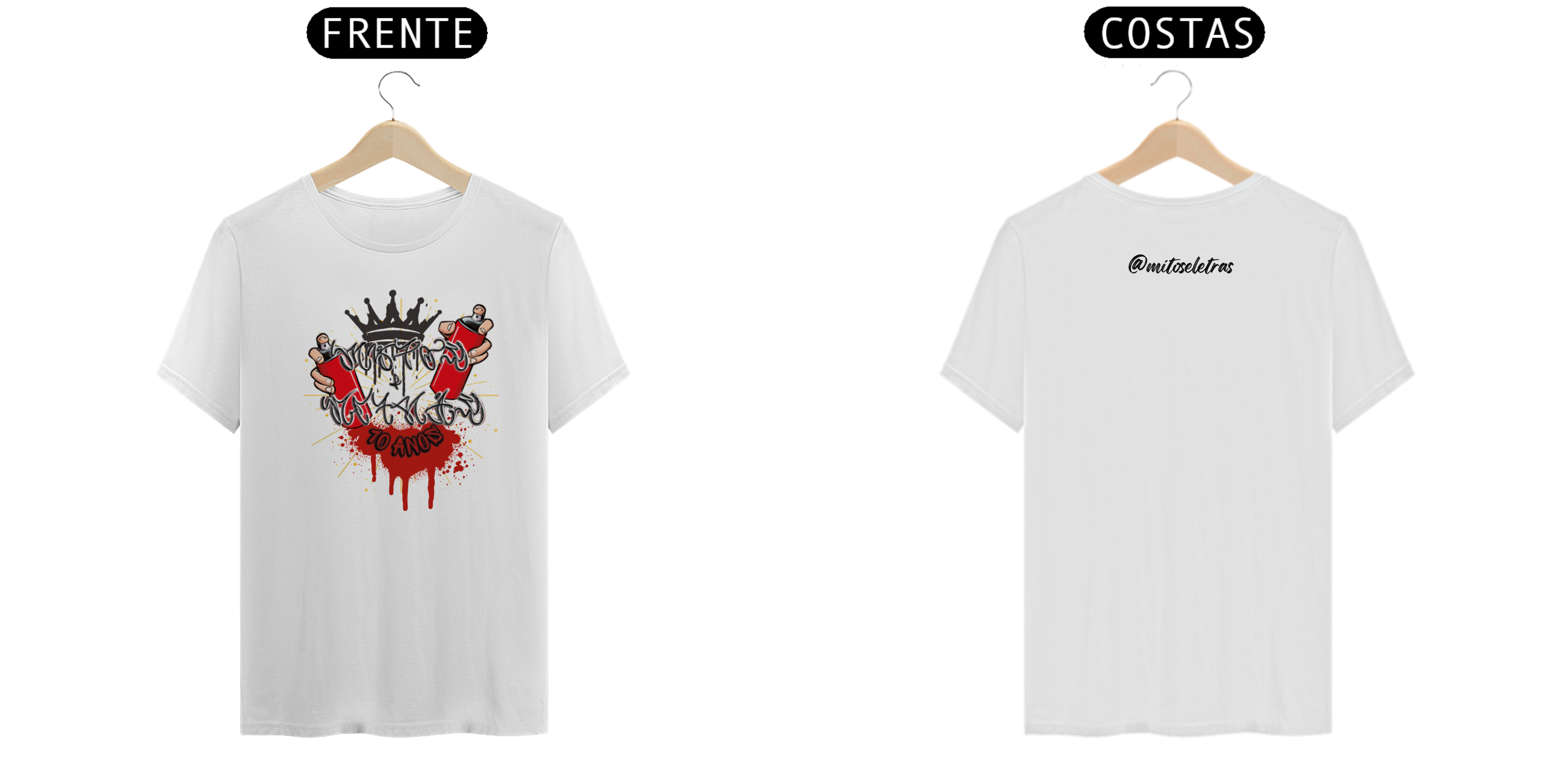 CAMISETA MITOS 10 ANOS