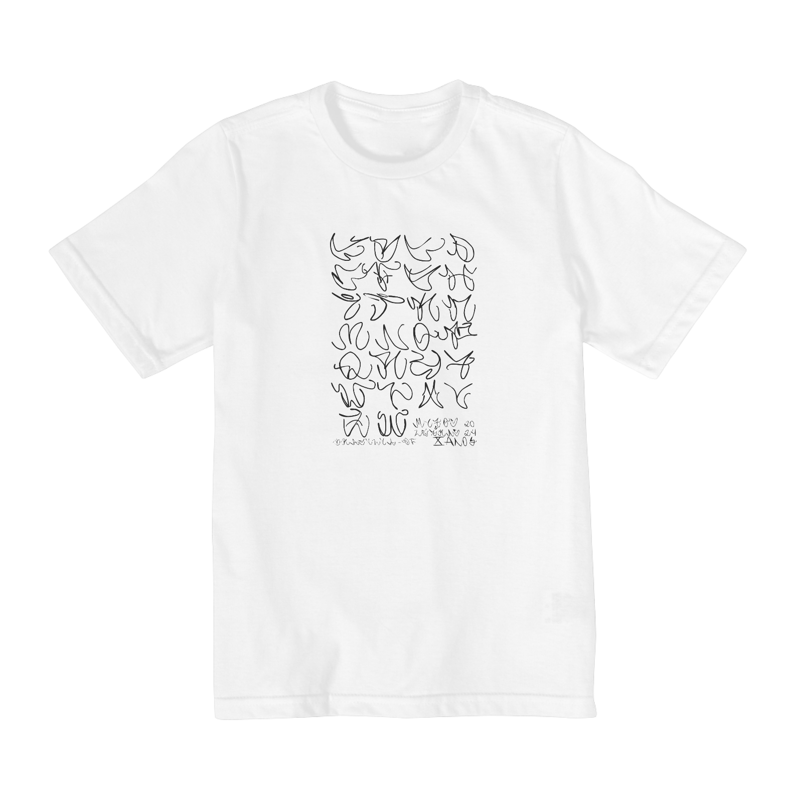 CAMISETA INFANTIL MITOS ALFABETO
