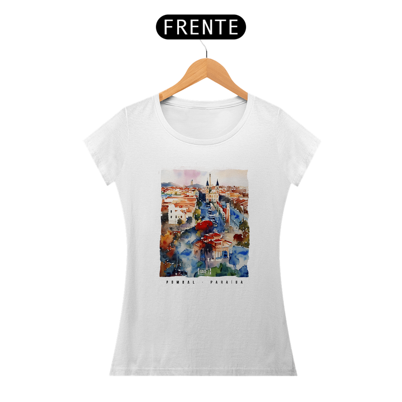 Pombal baby look aquarela branca