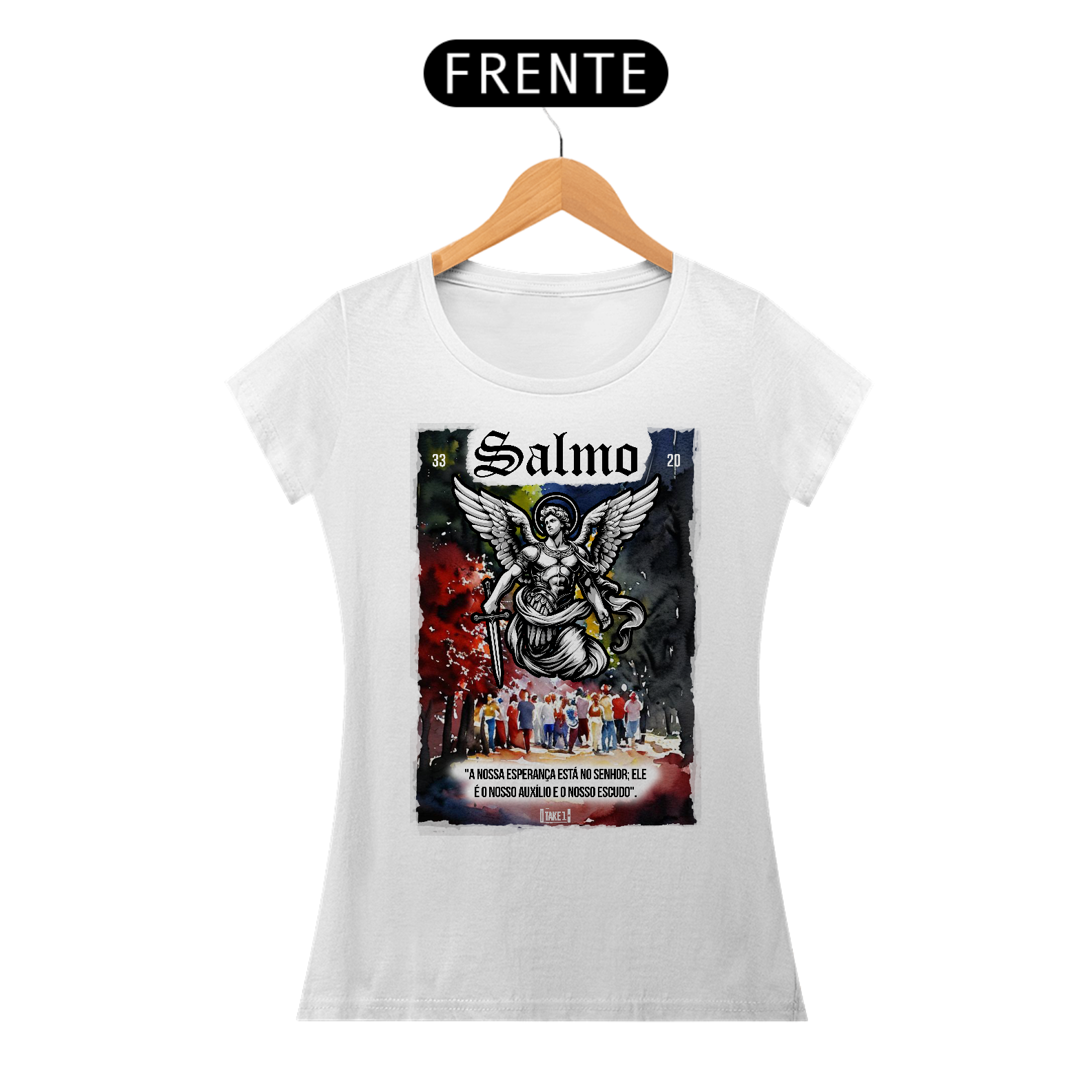 Salmo 33 Baby look White