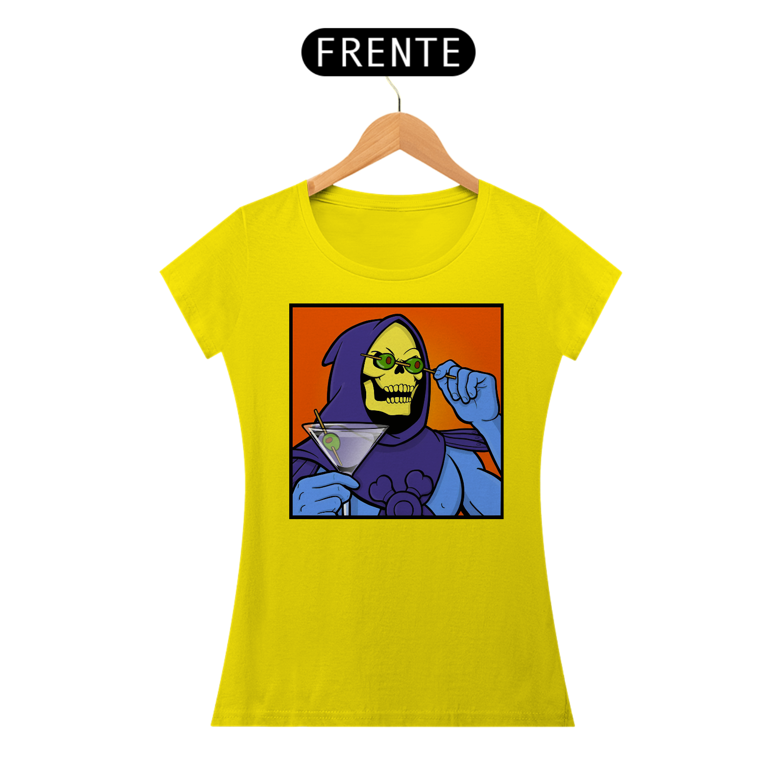 Camiseta baby look Skeletor Party - BLSKT07