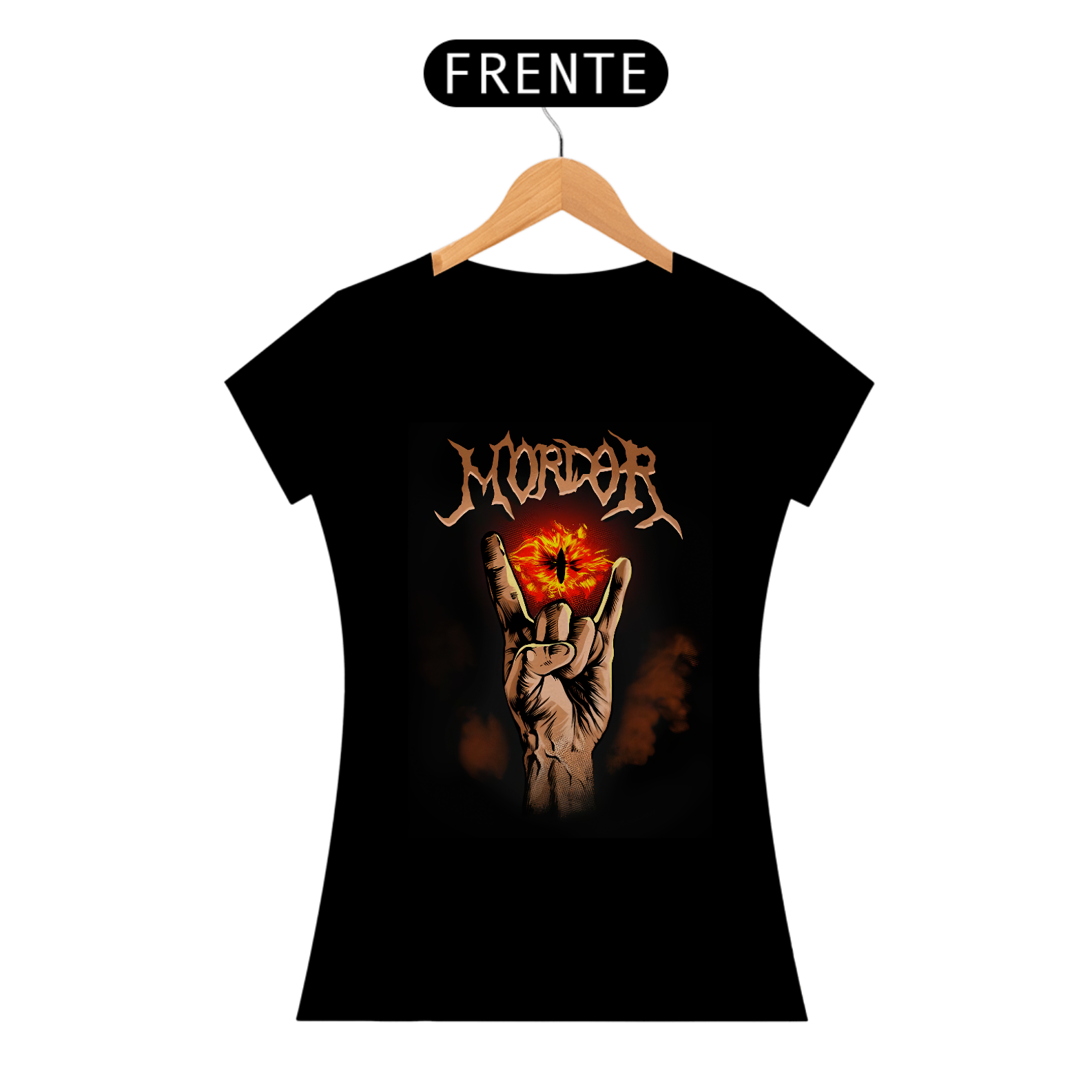 Camiseta Baby Look Senhor dos anéis - Mordor Heavy Metal - BLMHM26