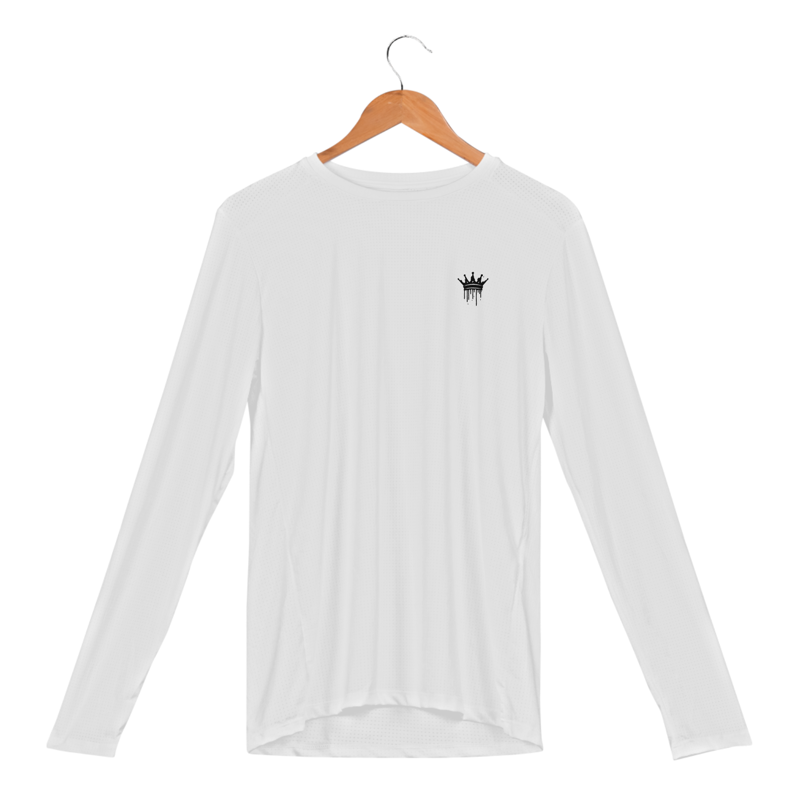 Camisa Manga Longa Hollow DryFit UV Branca