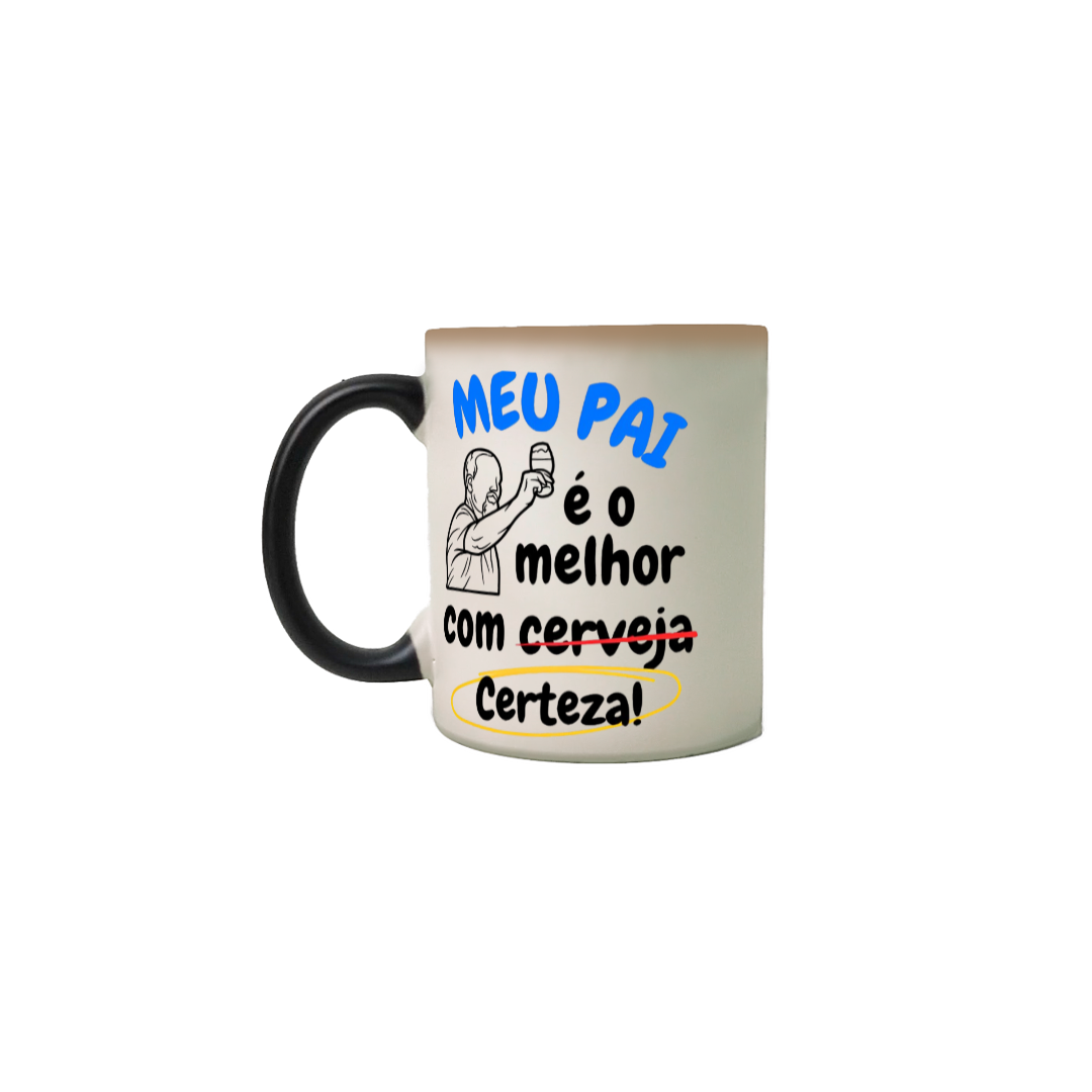 Caneca Mágica Personalizada Pro Paizão