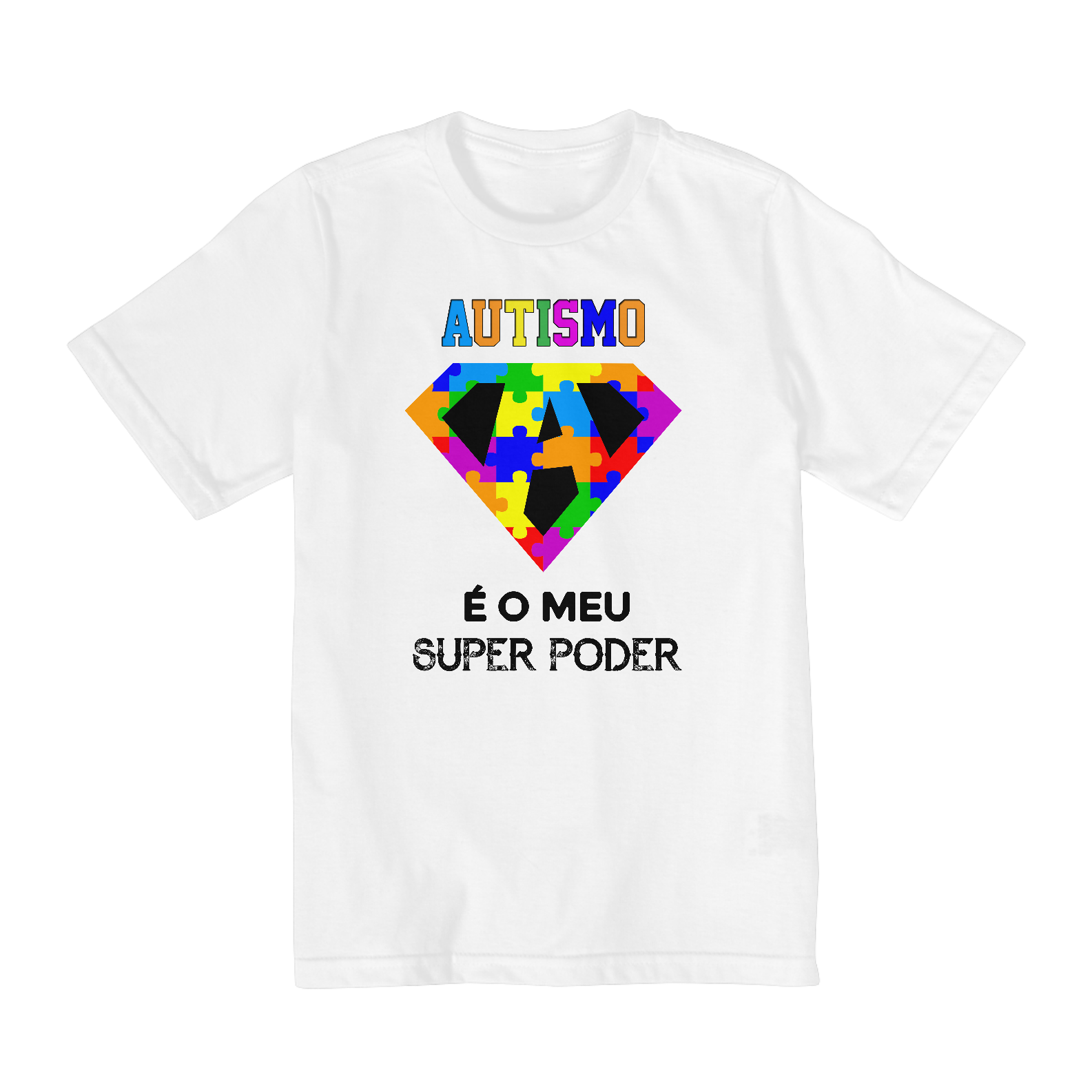 Camiseta Infantil Autismo É O Meu Super Poder