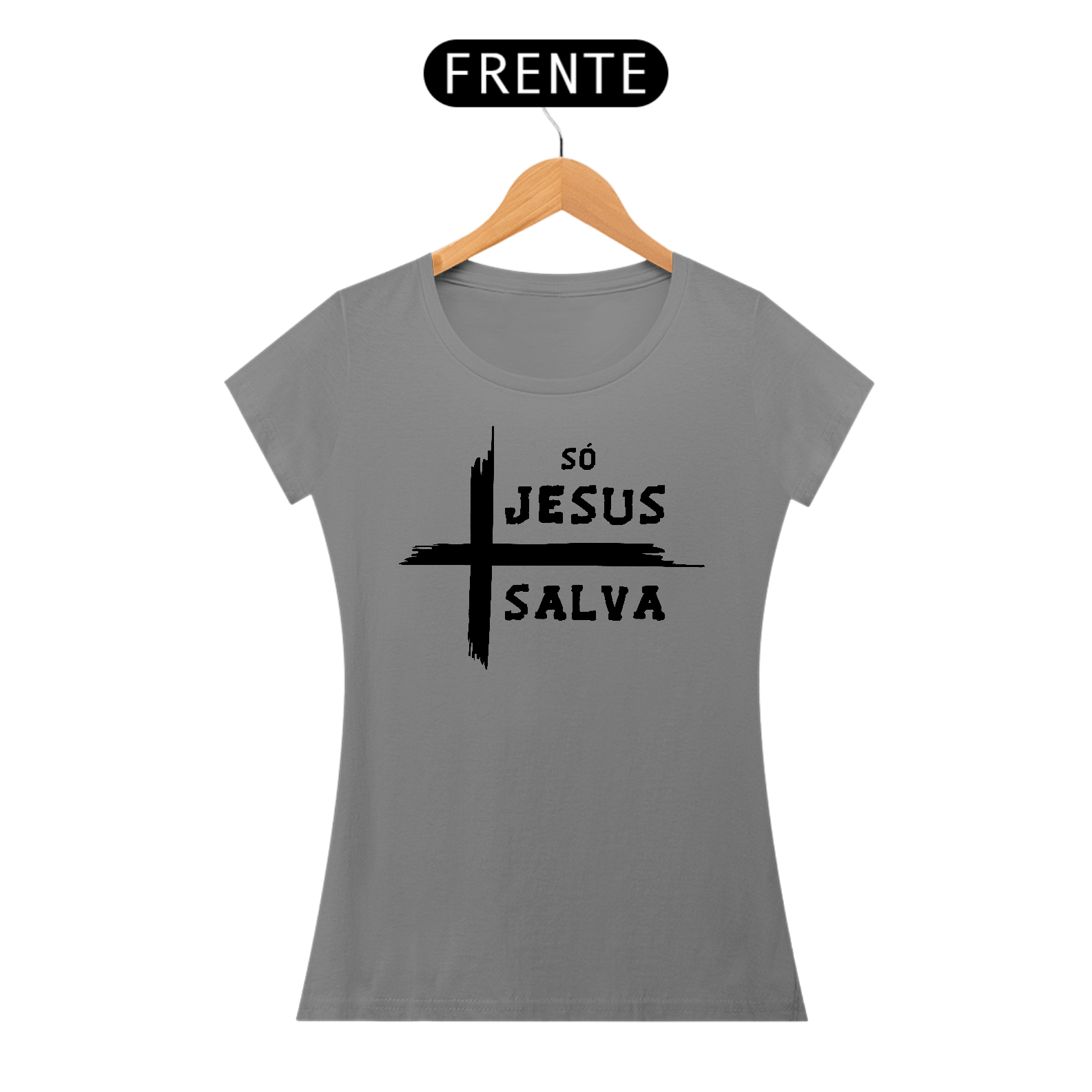 Camiseta Baby Long - Só Jesus Salva