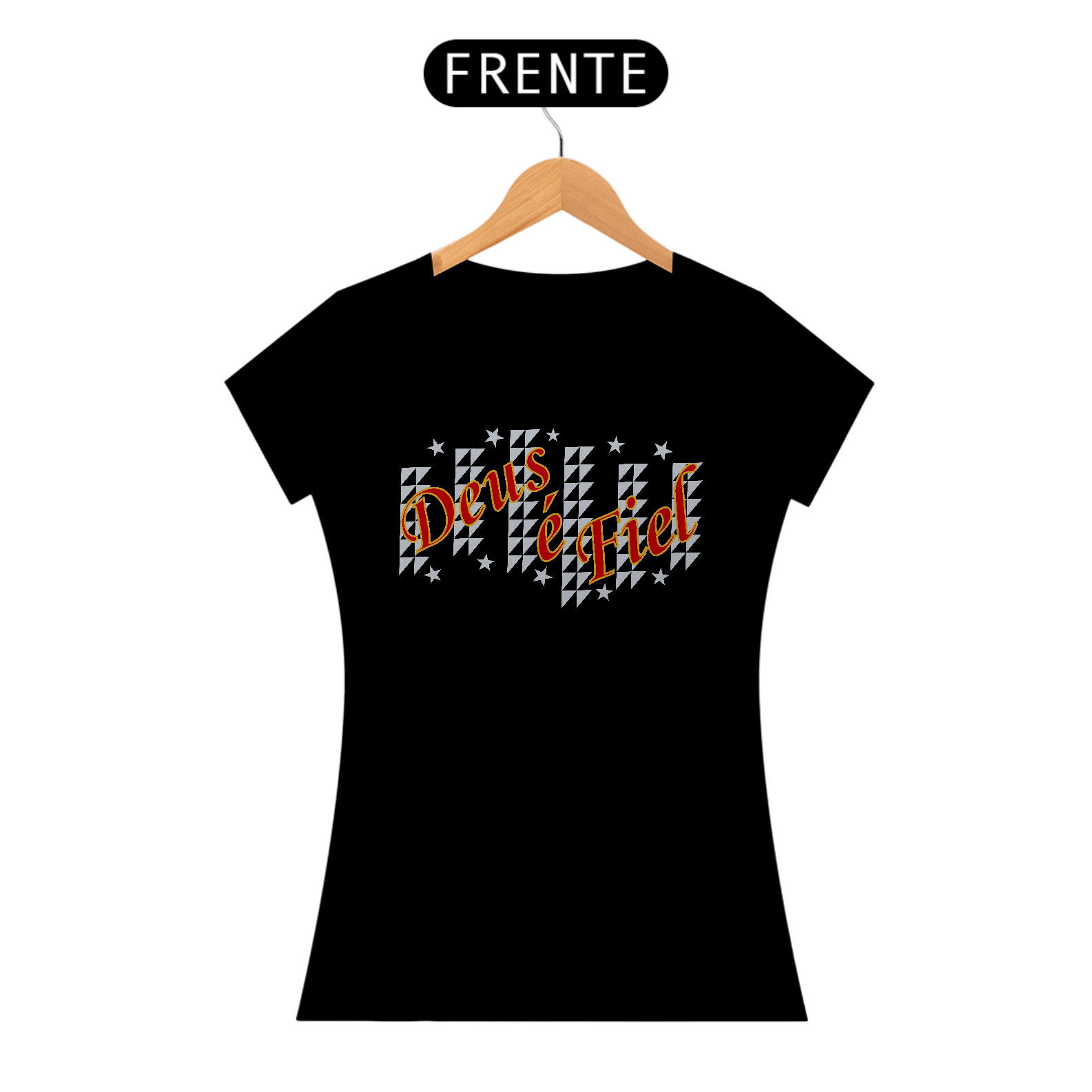 Camiseta Baby Long - Deus É Fiel