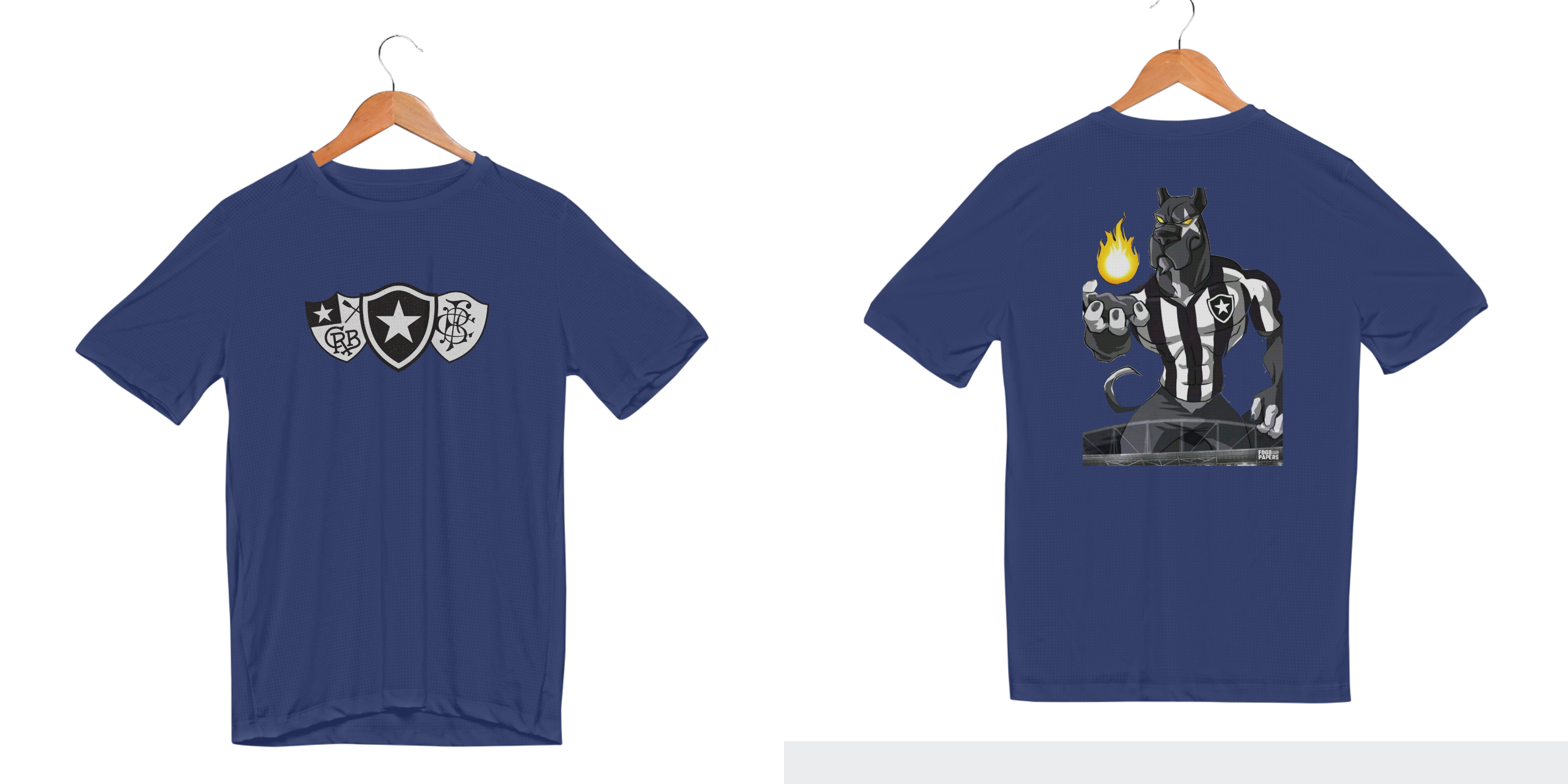 Camiseta Sport Dry Uv BOTAFOGO ESCUDOS E BIRIBA