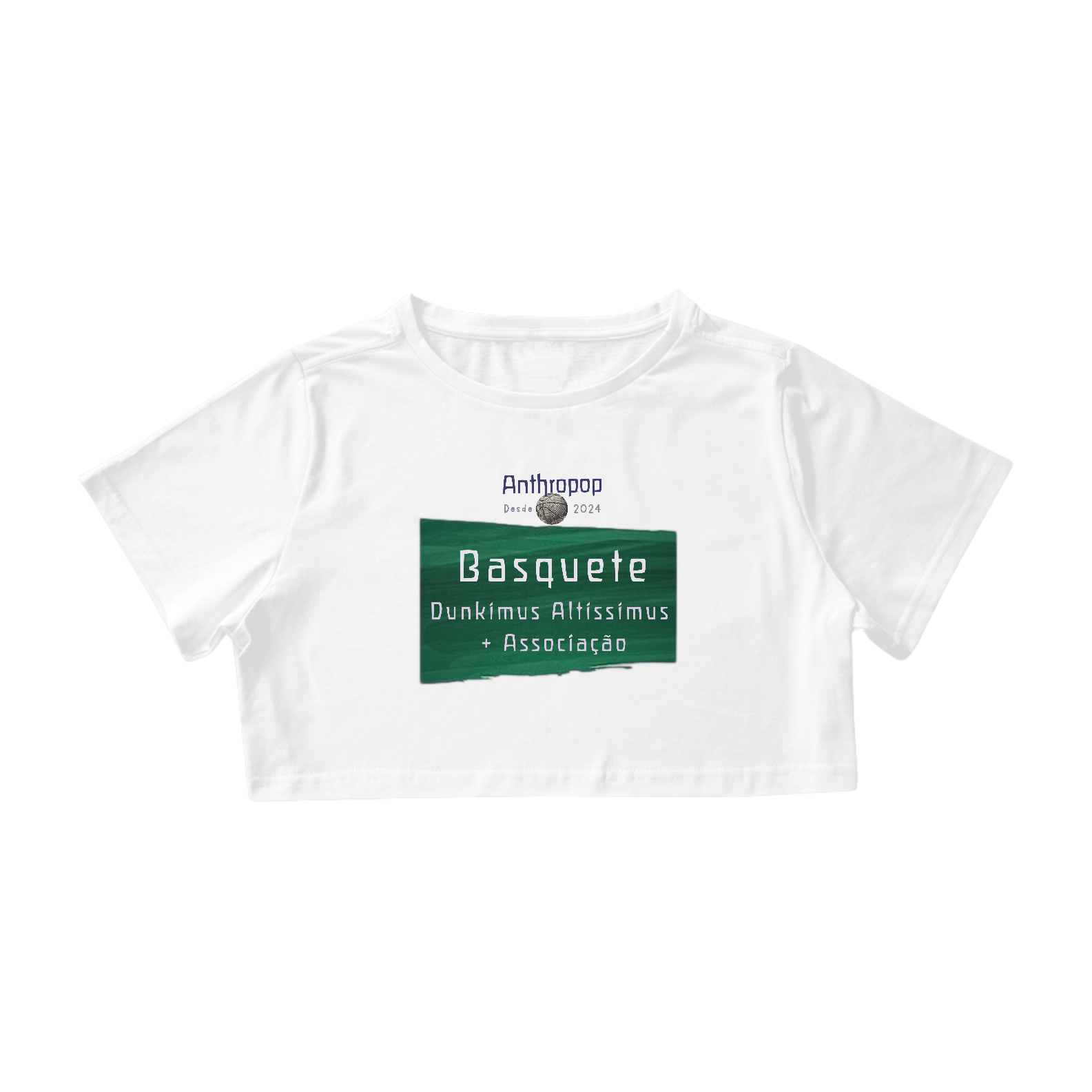 Basquete é o melhor remédio - Camisa Cropped