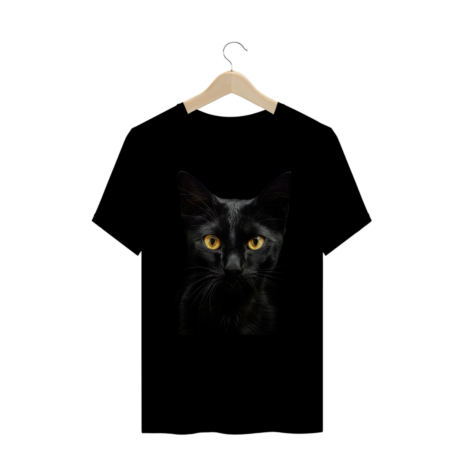 CAMISETA GATO PRETO