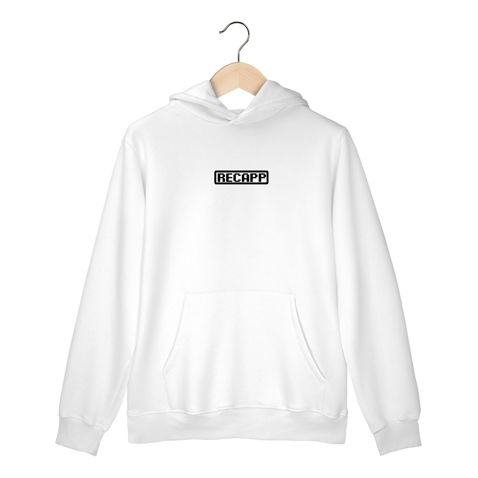 Moletom Canguru Minecraft (estampa preta)