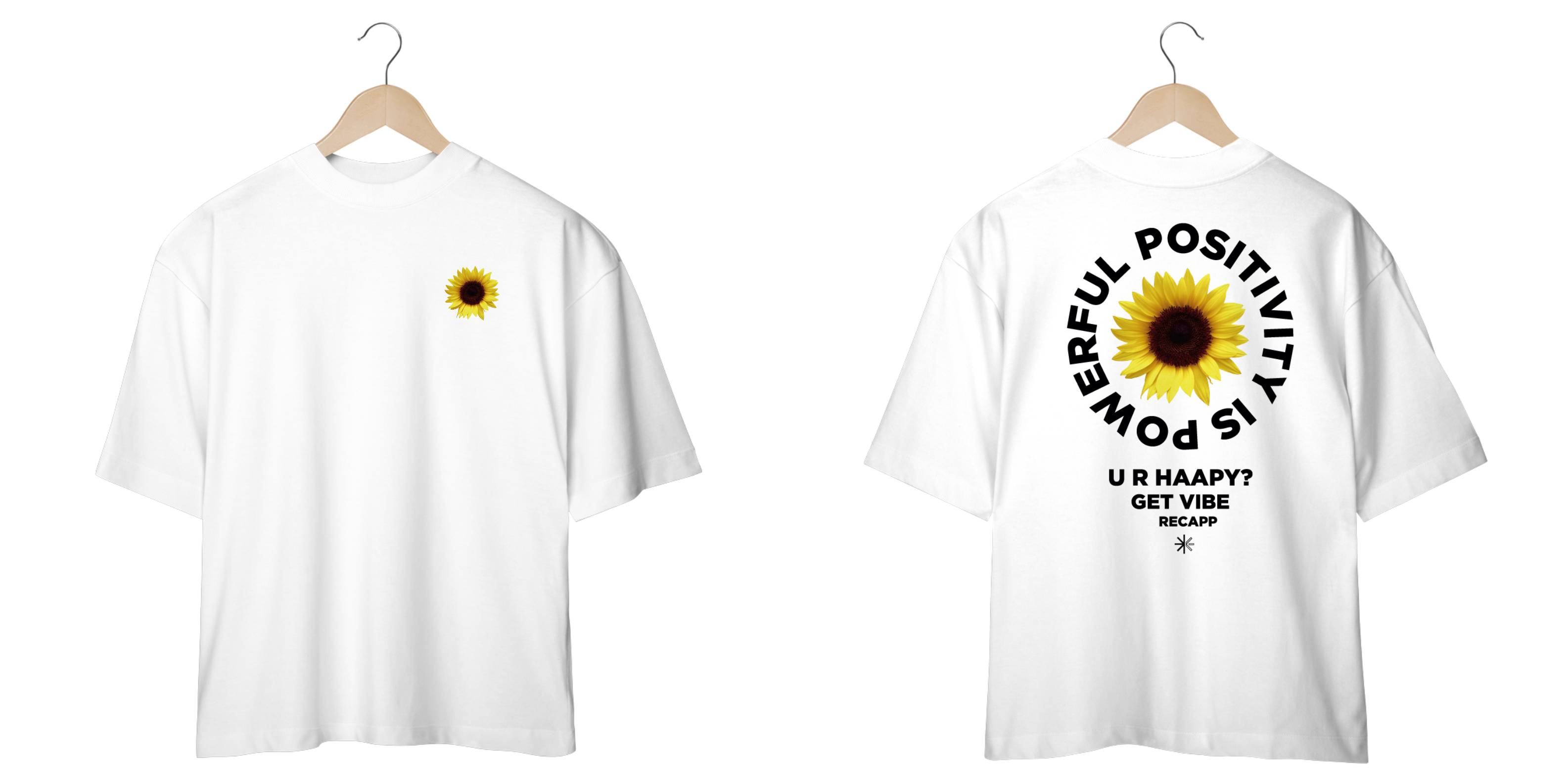 Oversized Get Vibes (escrita preta)